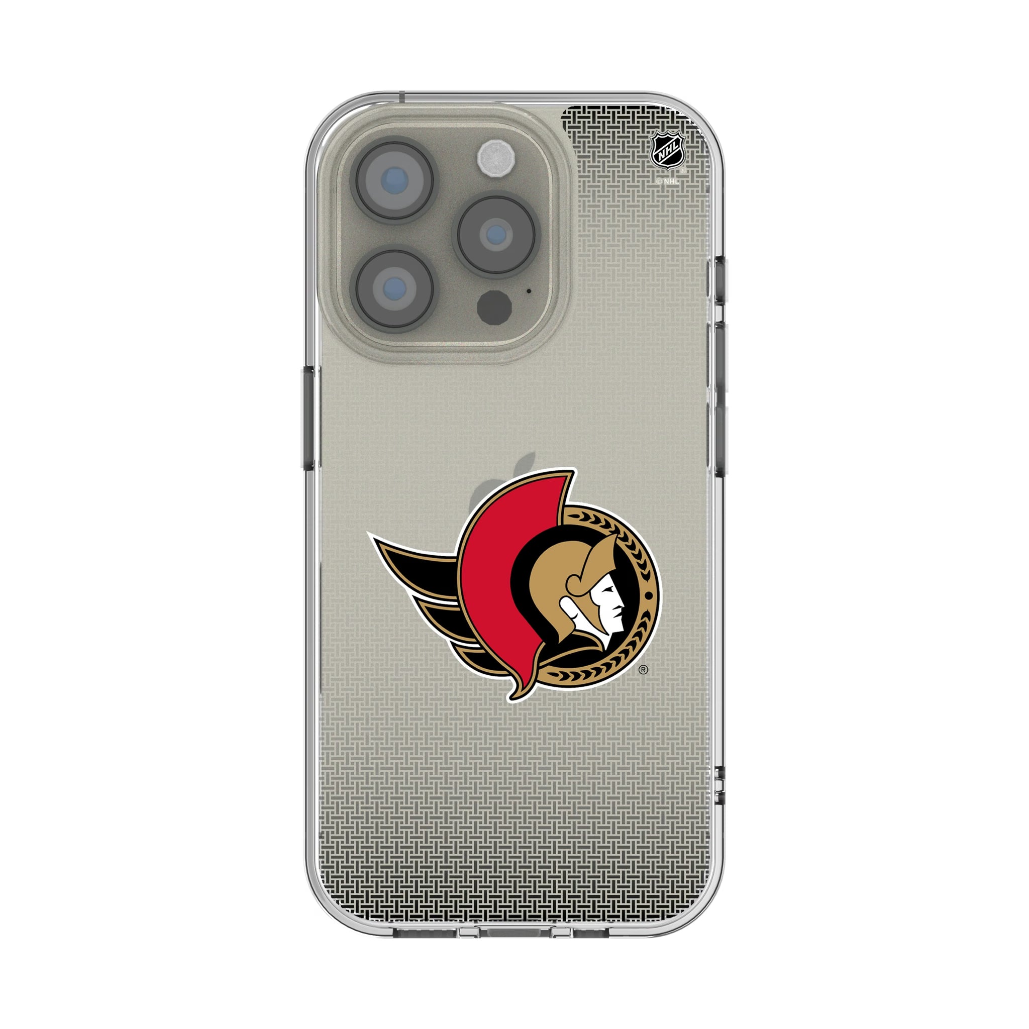 Ottawa Senators Linen iPhone Clear Phone Case for Apple iPhone