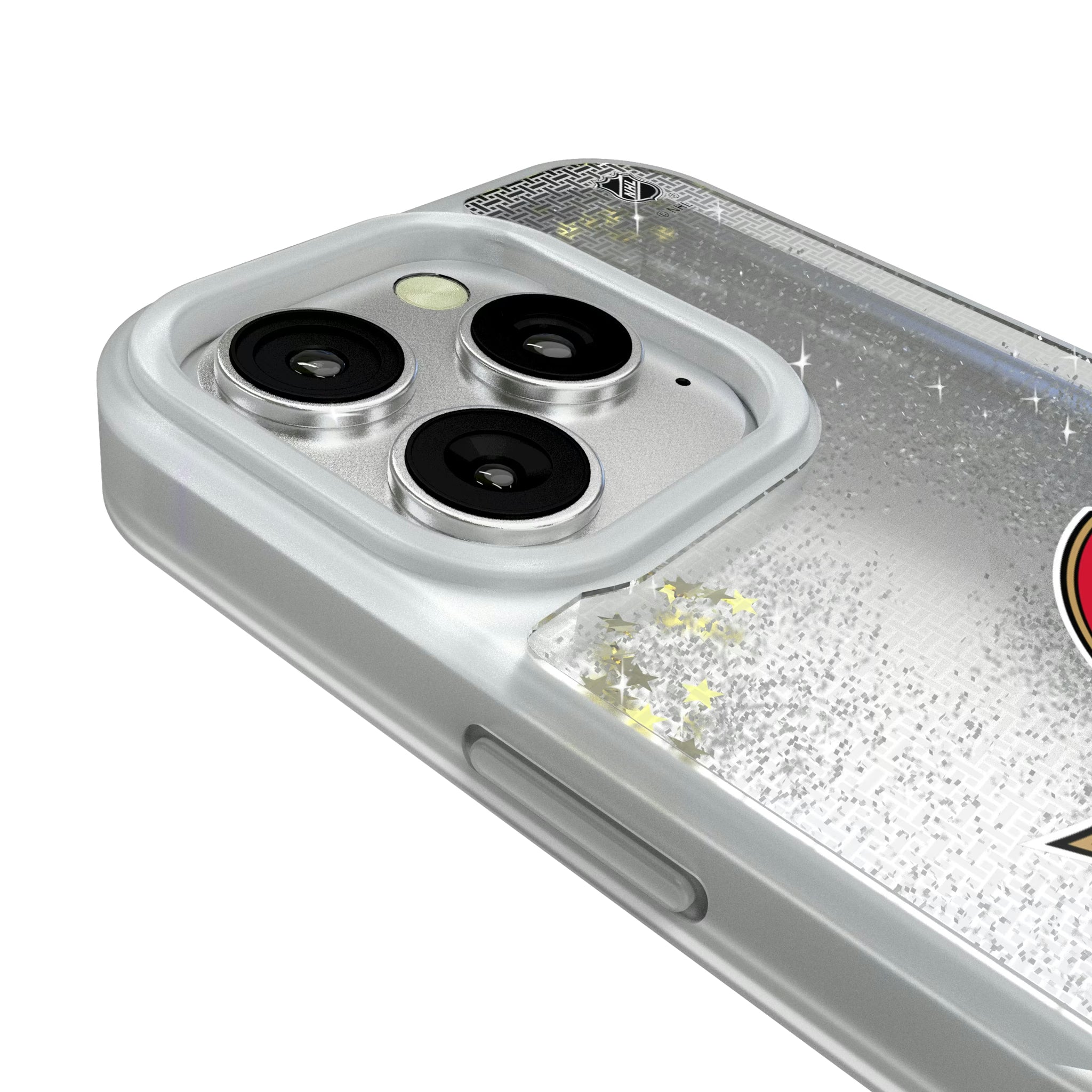 Ottawa Senators Linen iPhone Glitter Phone Case for Apple iPhone - Detail#Device_iPhone 16 Pro