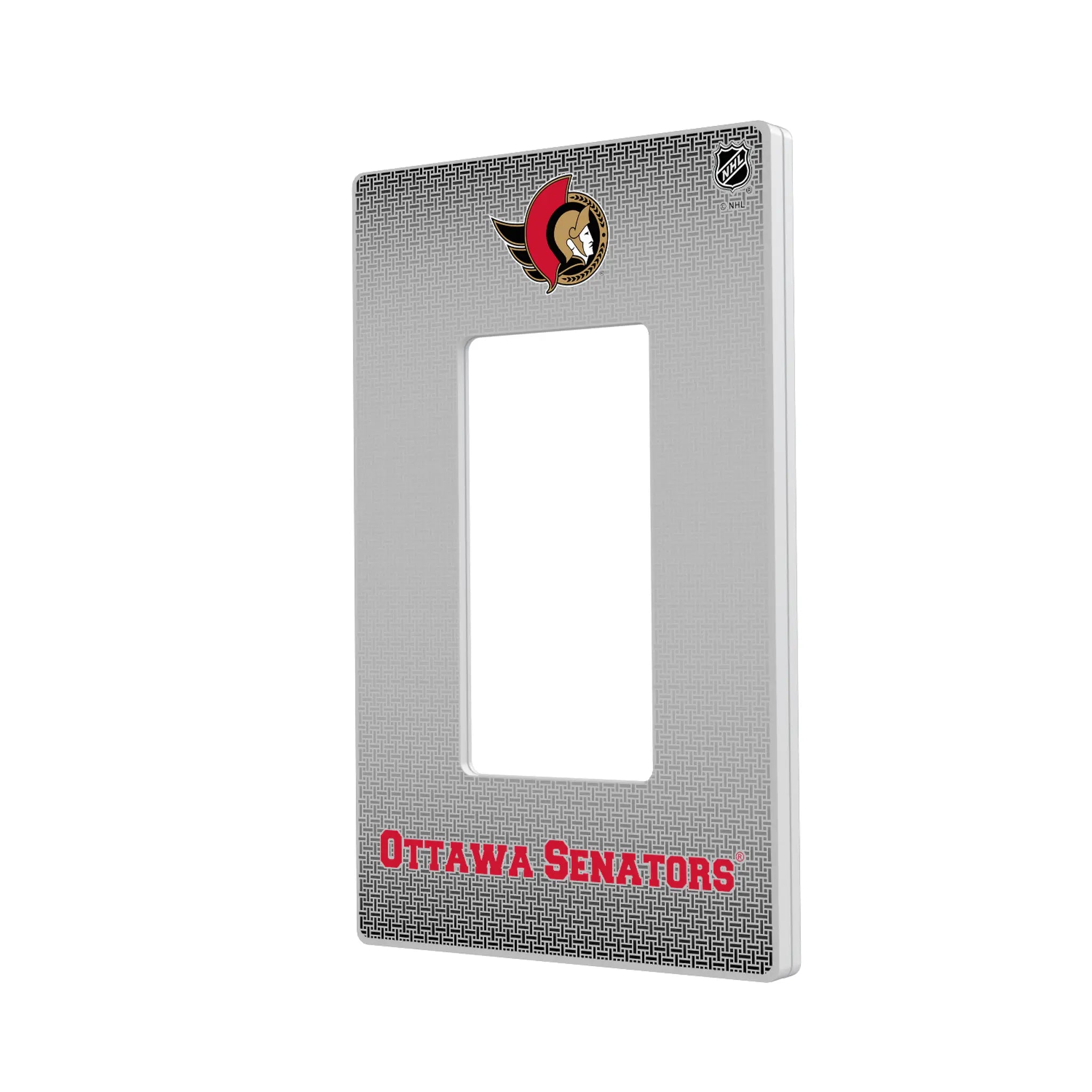 Ottawa Senators Linen Hidden-Screw Light Switch Plate#Style_Single Rocker