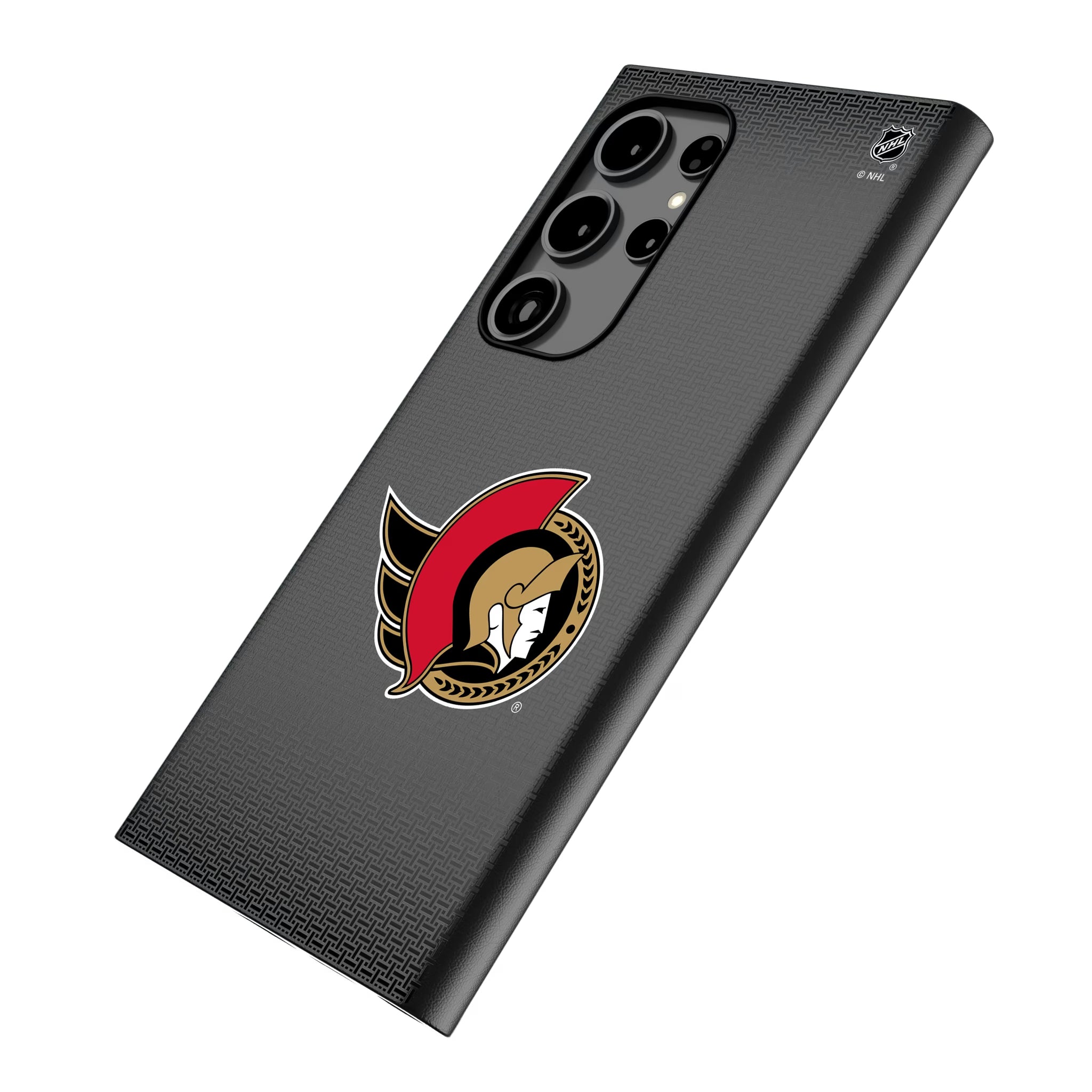 Ottawa Senators Linen Galaxy MagSafe Compatible Phone Case for Samsung Galaxy - Isometric View