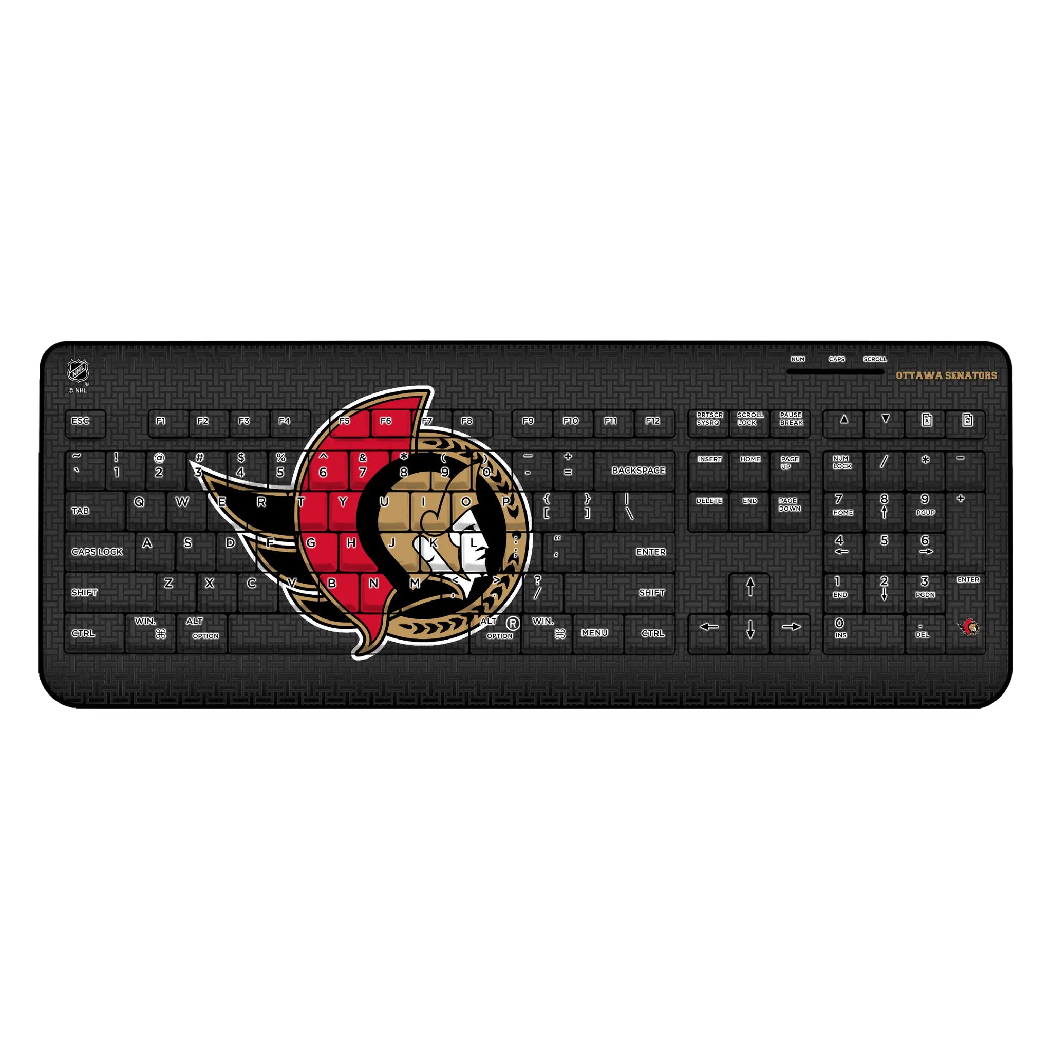 Ottawa Senators Linen Wireless USB Keyboard