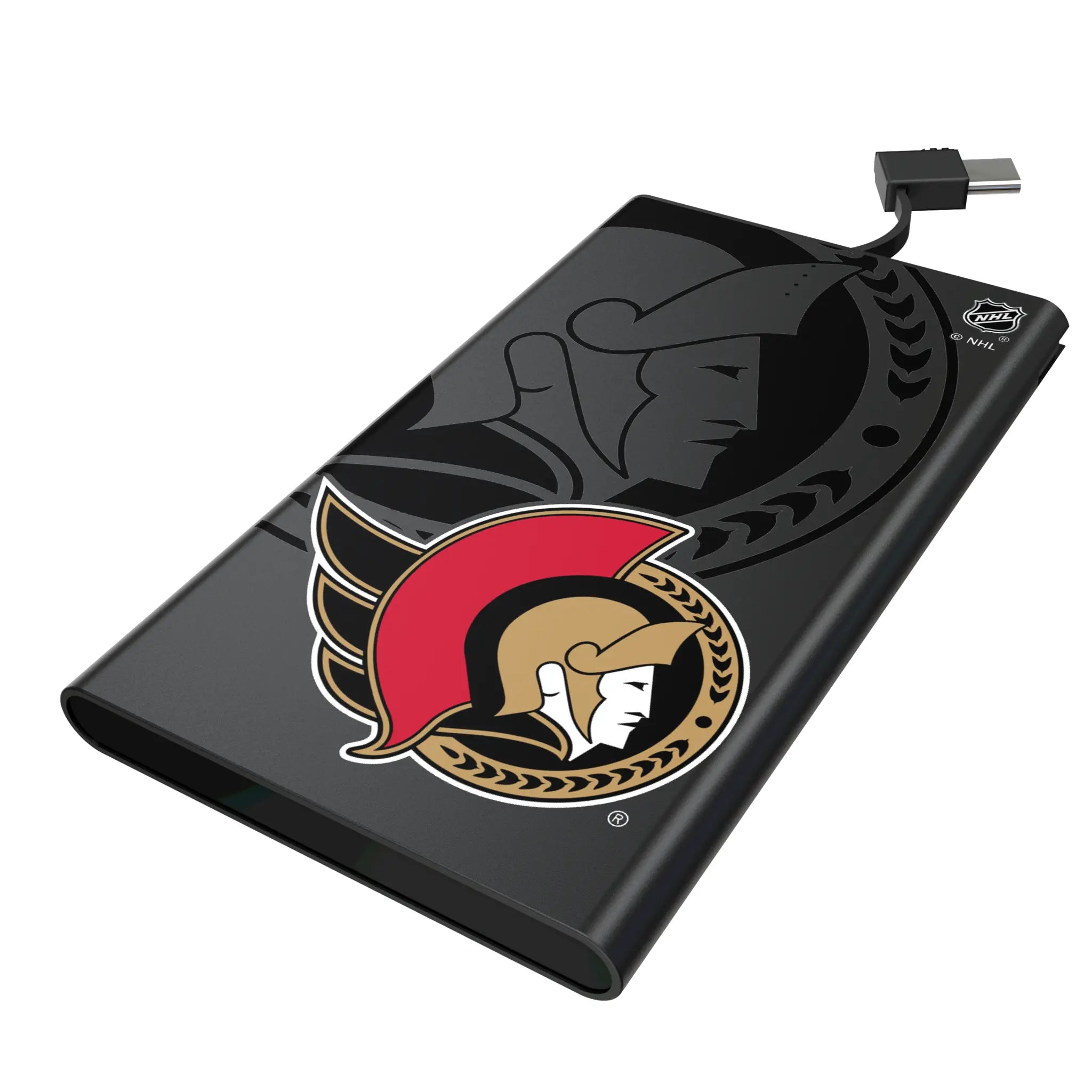Ottawa Senators Monocolor Tilt 5000mAh Flat Power Bank