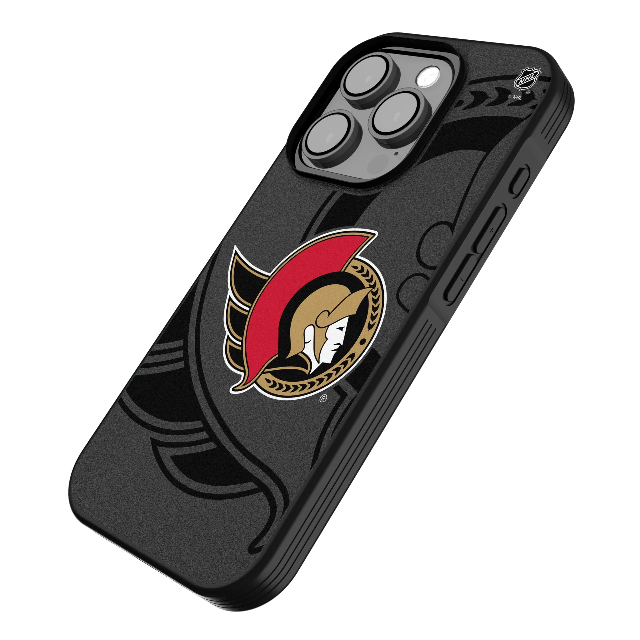 Ottawa Senators Monocolor Tilt iPhone Bump Phone Case for Apple iPhone - Isometric View