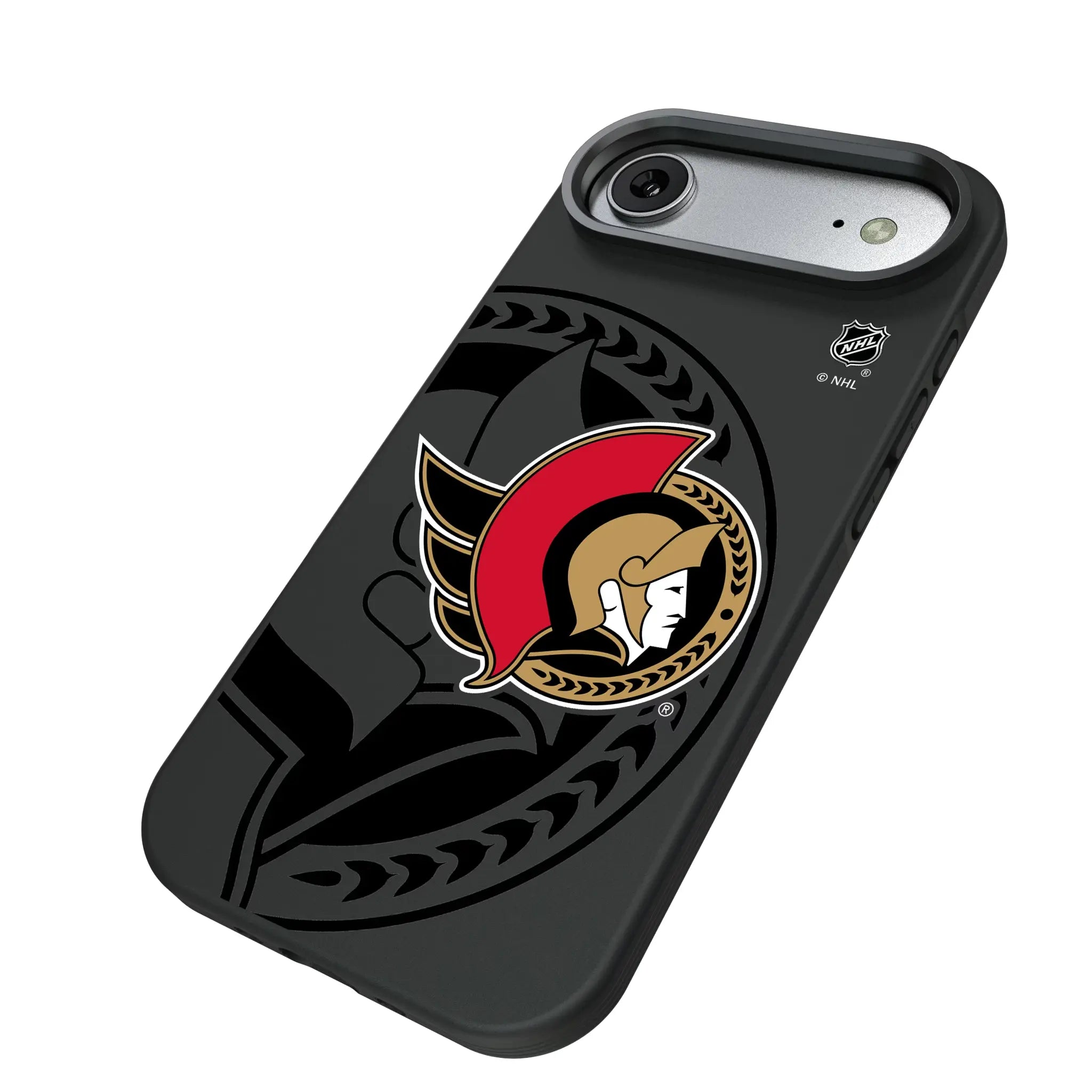 Ottawa Senators Monocolor Tilt iPhone Bump Phone Case for Apple iPhone - Isometric View#Device_iPhone Air