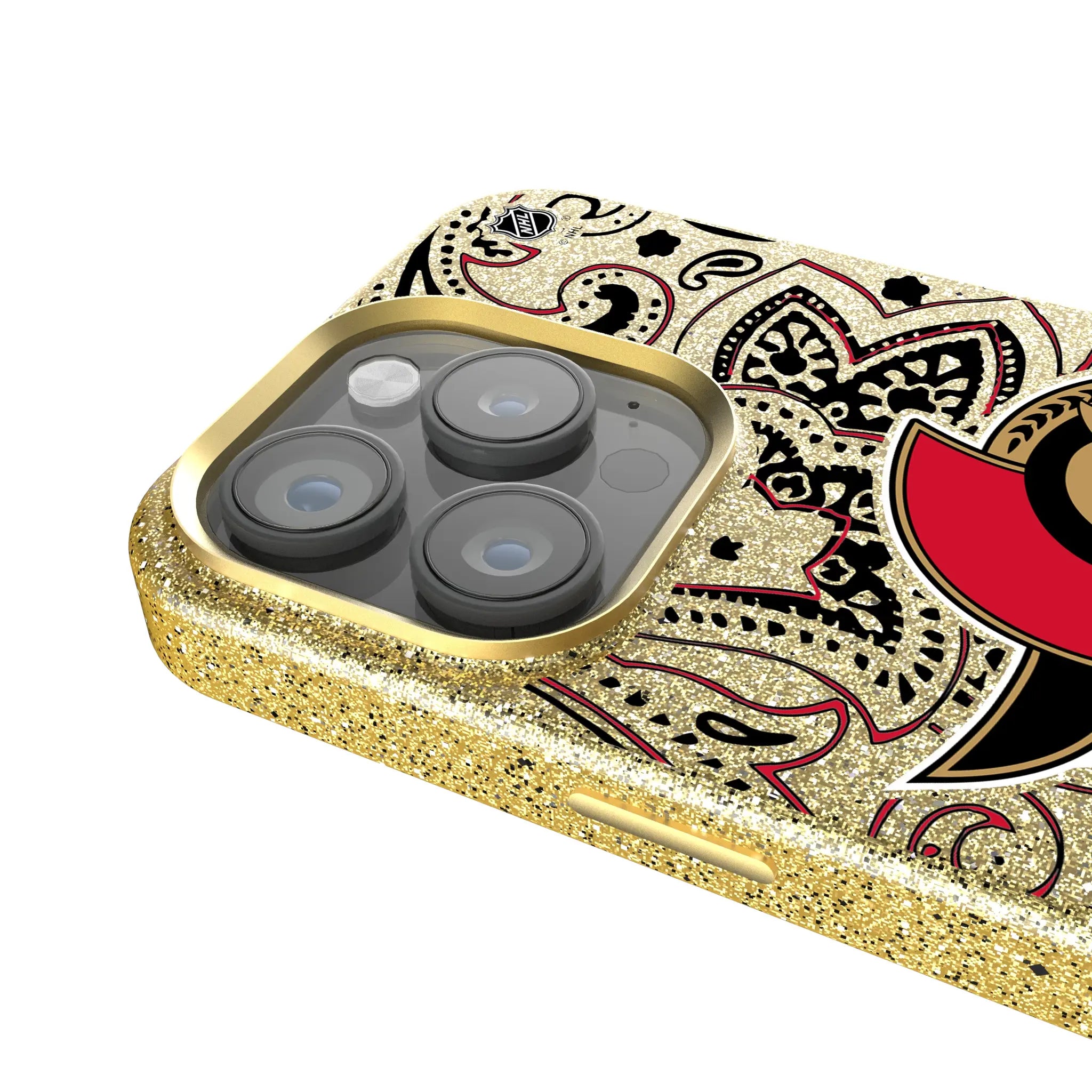 Ottawa Senators Paisley iPhone Bling Phone Case for Apple iPhone - Detail