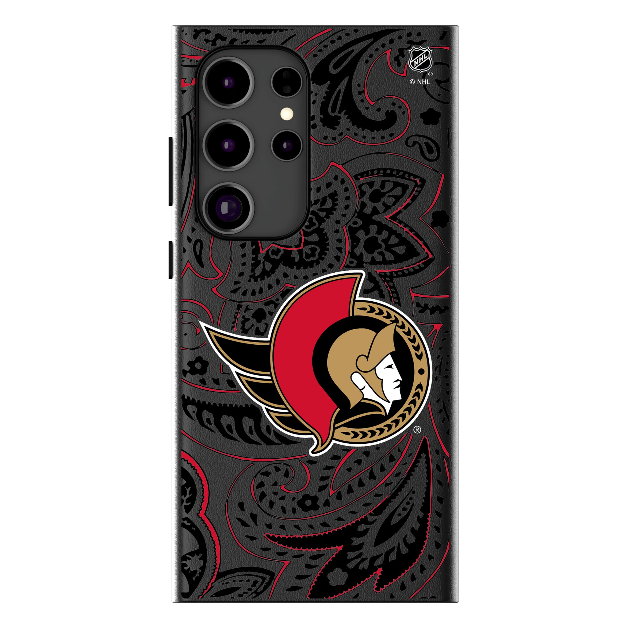 Ottawa Senators Paisley Galaxy MagSafe Compatible Phone Case for Samsung Galaxy