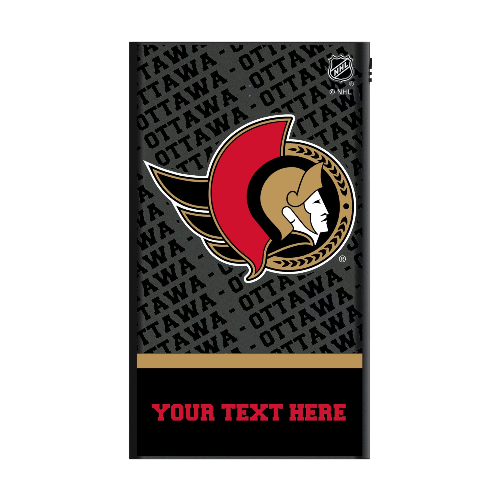 Ottawa Senators Personalized EndZone Plus 5000mAh Flat Powerbank