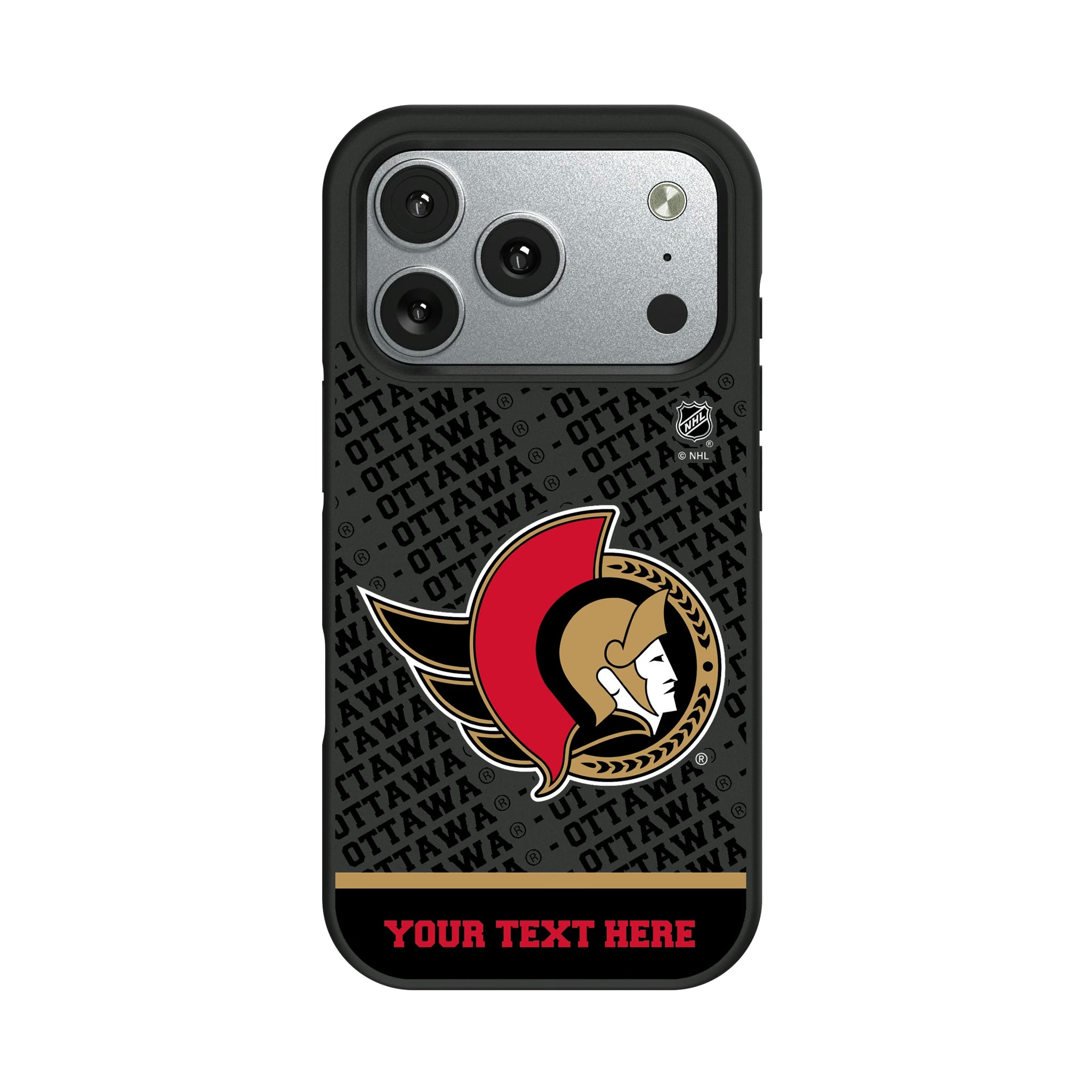 Ottawa Senators Personalized EndZone Plus iPhone Bump Phone Case for Apple iPhone#Device_iPhone 17 Pro