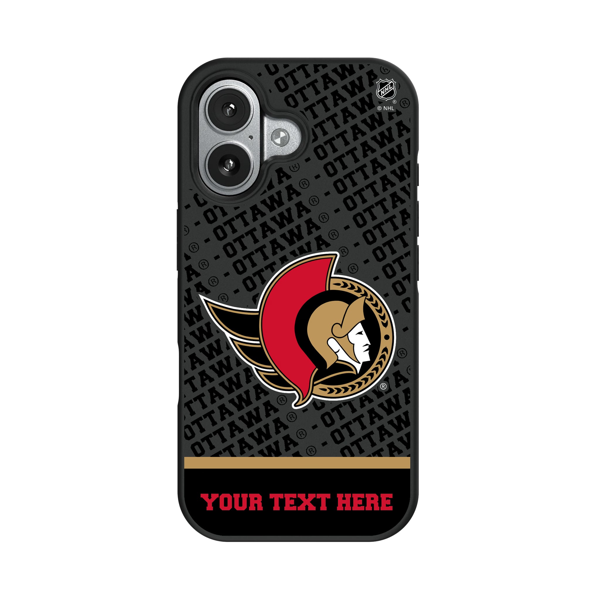 Ottawa Senators Personalized EndZone Plus iPhone Bump Phone Case for Apple iPhone#Device_iPhone 17
