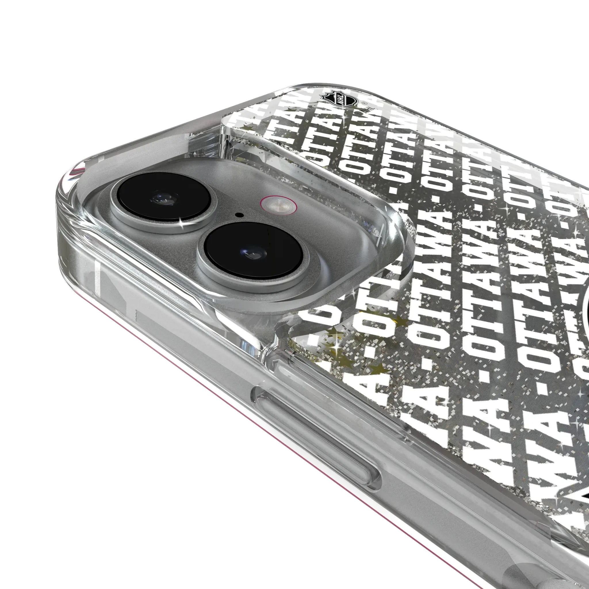 Ottawa Senators Personalized EndZone Plus iPhone Glitter Phone Case for Apple iPhone - Detail
