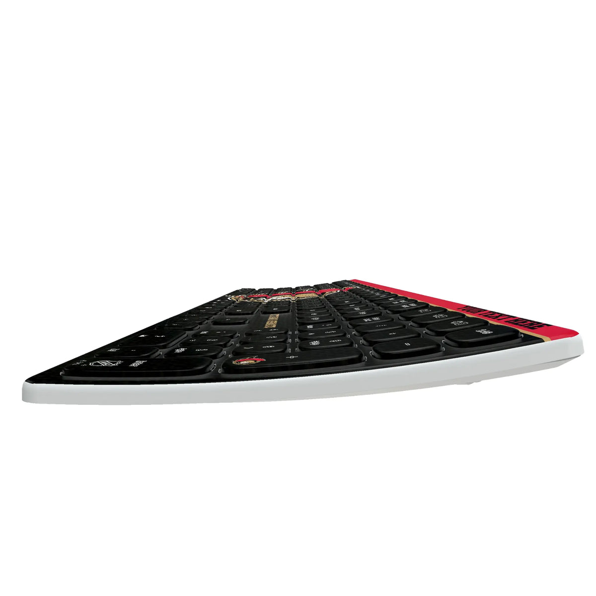 Ottawa Senators Personalized Endzone Solid KKB605 Curved Wireless Keyboard