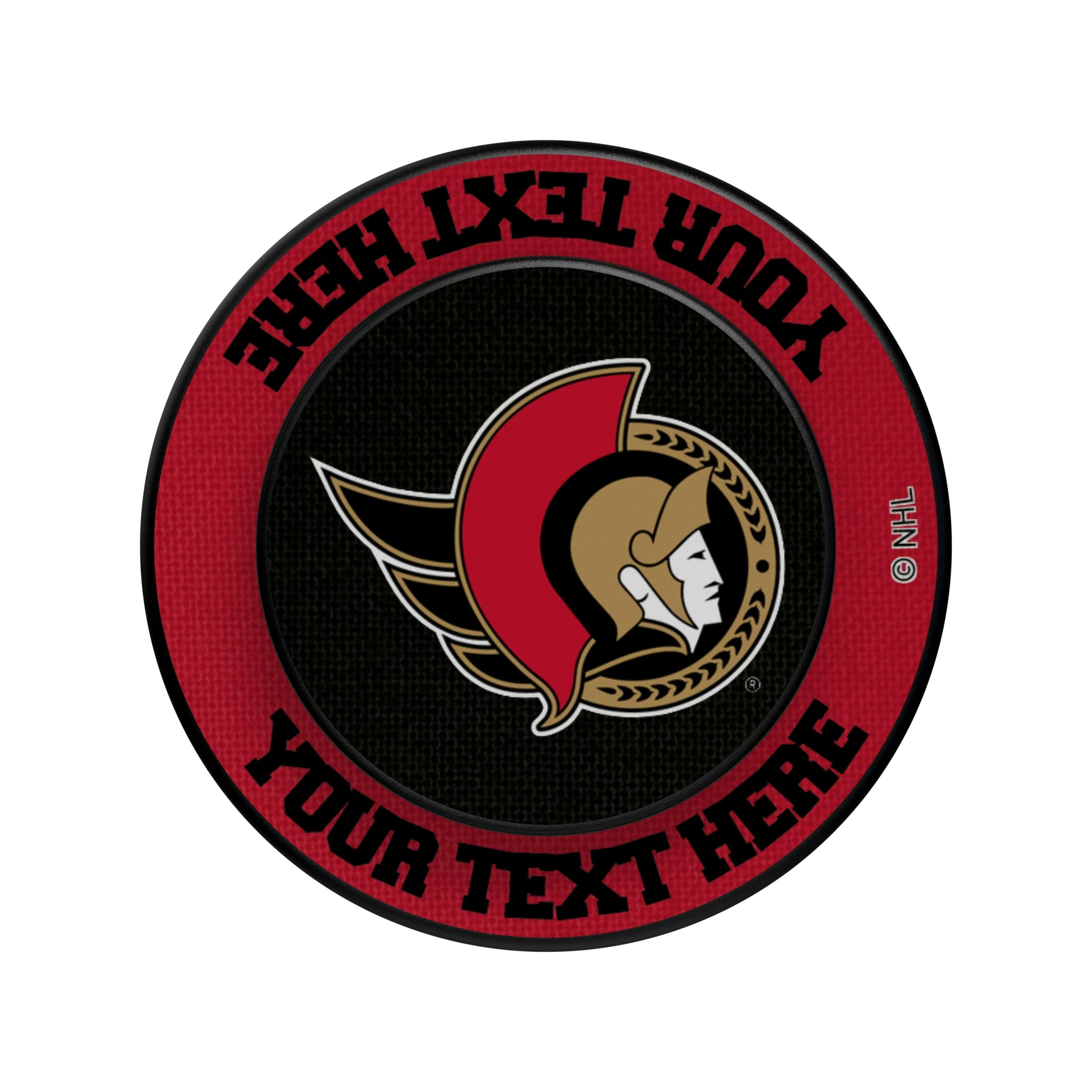 Ottawa Senators Personalized Endzone Solid Popsockets Round Magnetic