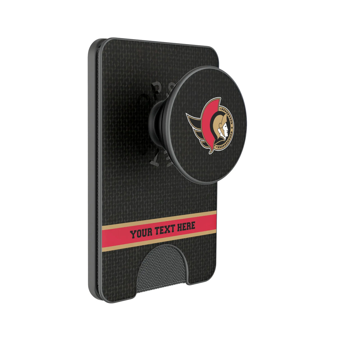 Ottawa Senators Personalized Endzone Solid Popsockets Wallet Magnetic