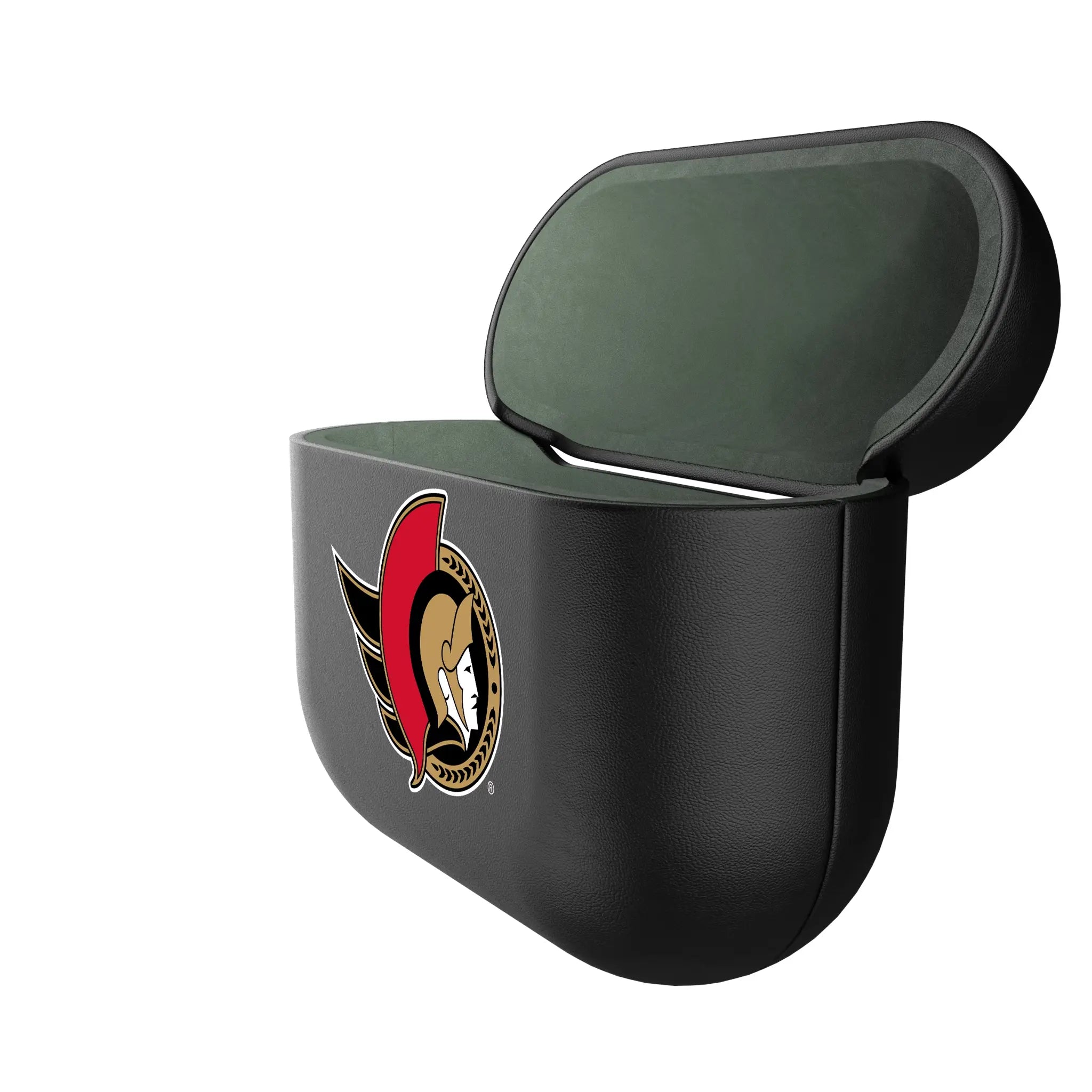 Ottawa Senators Personalized Insignia AirPods AirPod Case Cover - Isometric View#Device_AirPods 3rd Gen