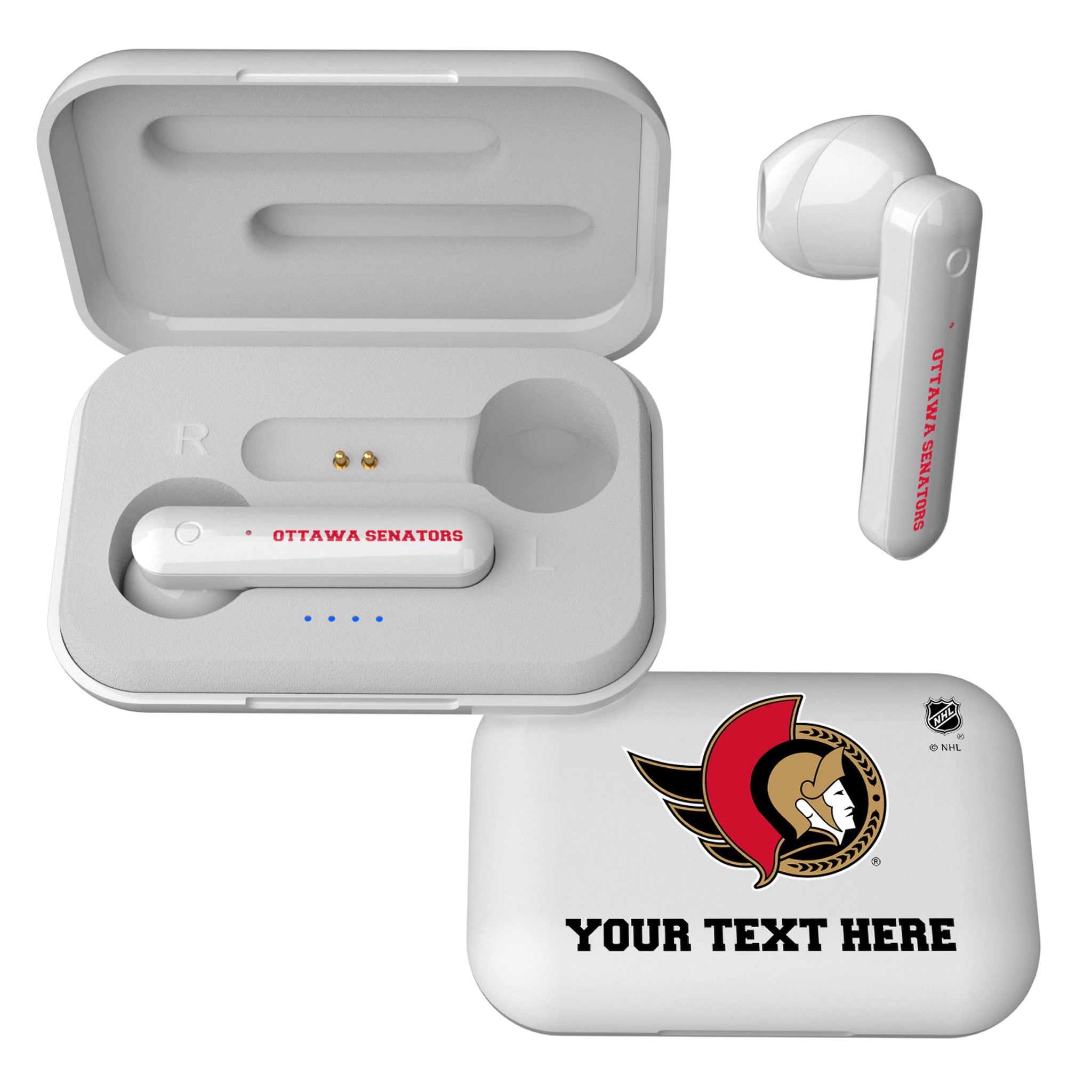 Ottawa Senators Personalized Insignia Wireless TWS Earbuds
