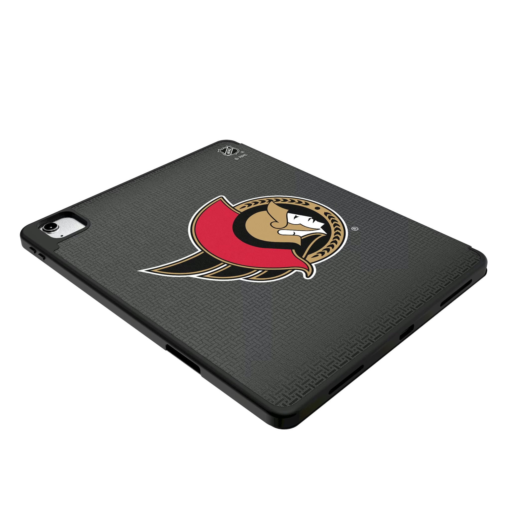 Ottawa Senators Personalized Linen iPad Tablet Case for Apple iPad - Isometric View