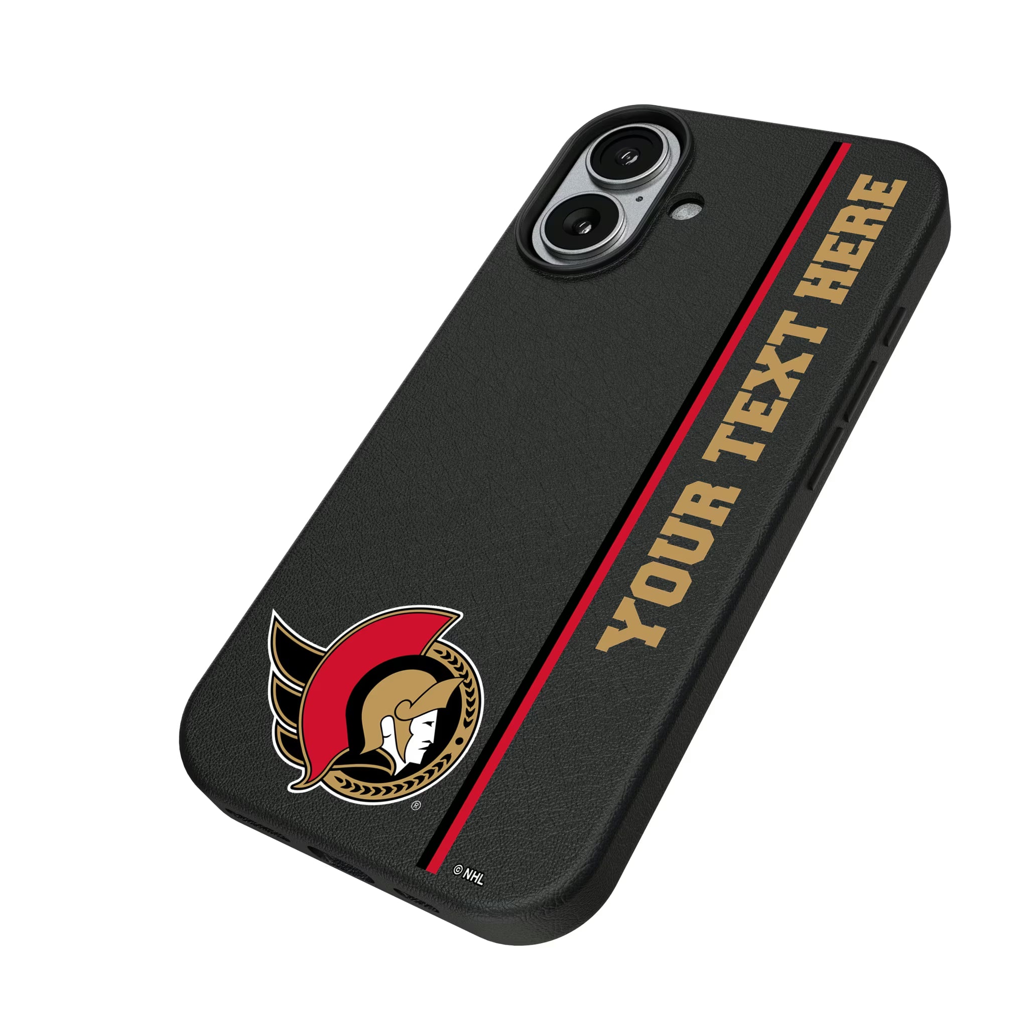 Ottawa Senators Personalized Sidebard iPhone MagSafe Compatible Phone Case for Apple iPhone - Isometric View#Device_iPhone 17