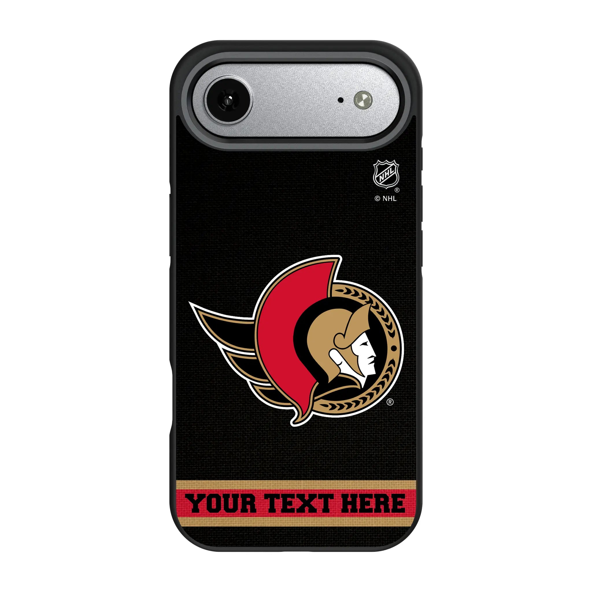 Ottawa Senators Personalized Stripe iPhone Bump Phone Case for Apple iPhone#Device_iPhone Air