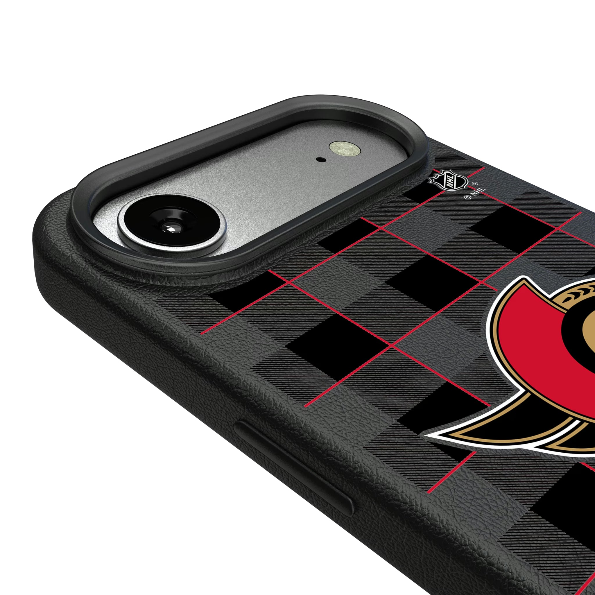 Ottawa Senators Plaid iPhone MagSafe Compatible Phone Case for Apple iPhone - Detail#Device_iPhone Air