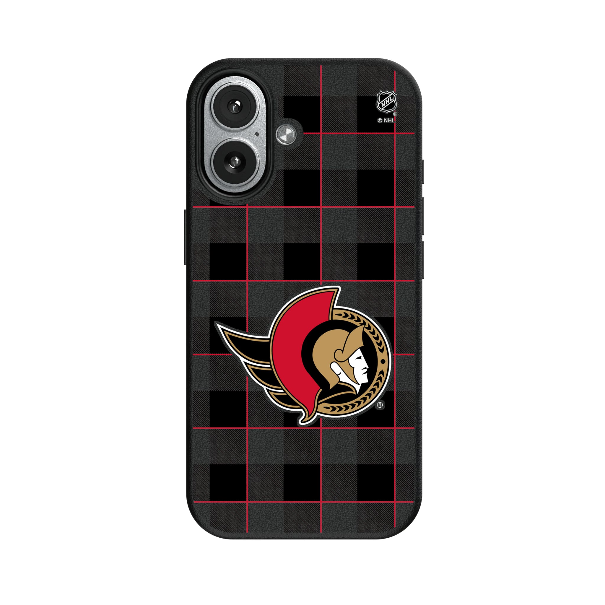 Ottawa Senators Plaid iPhone MagSafe Compatible Phone Case for Apple iPhone#Device_iPhone 17