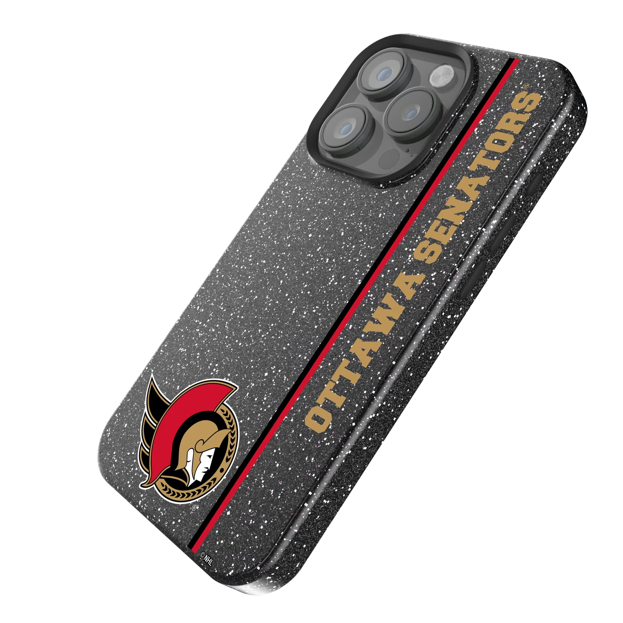 Ottawa Senators Sidebar iPhone Bling Phone Case for Apple iPhone - Isometric View