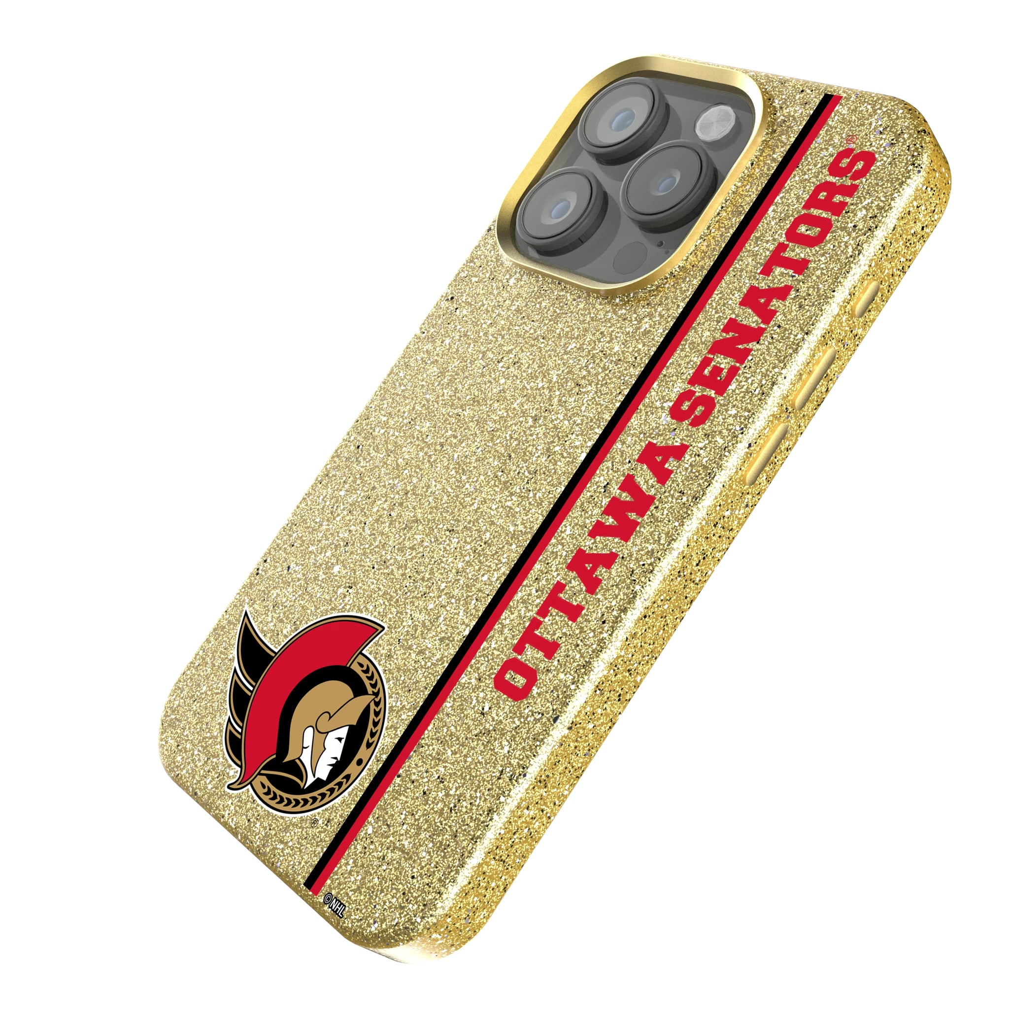 Ottawa Senators Sidebar iPhone Bling Phone Case for Apple iPhone - Isometric View