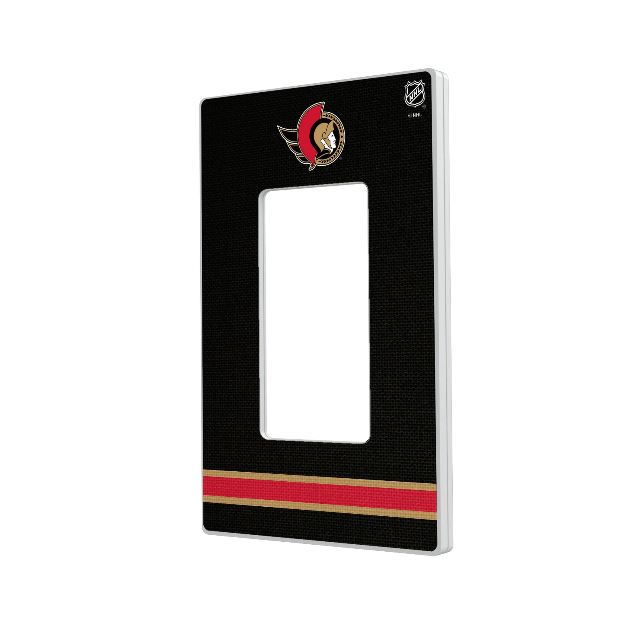 Ottawa Senators Stripe Hidden-Screw Light Switch Plate#Style_Single Rocker