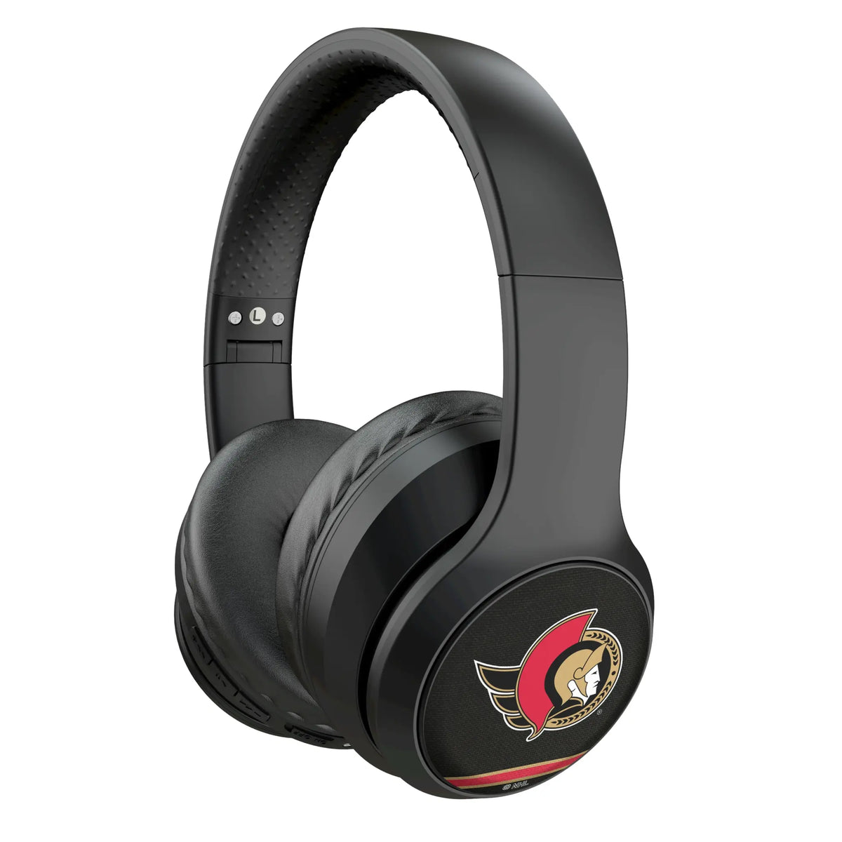Ottawa Senators Stripe Wireless Over-Ear Headphones With Case