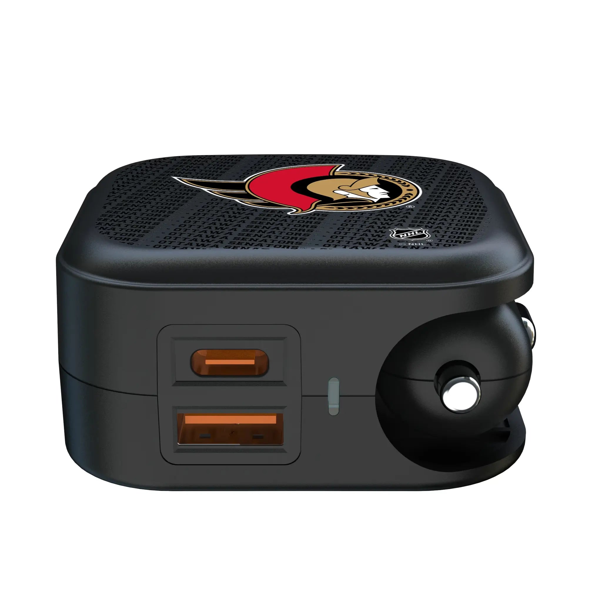 Ottawa Senators Text Backdrop 2 in 1 USB A/C Charger