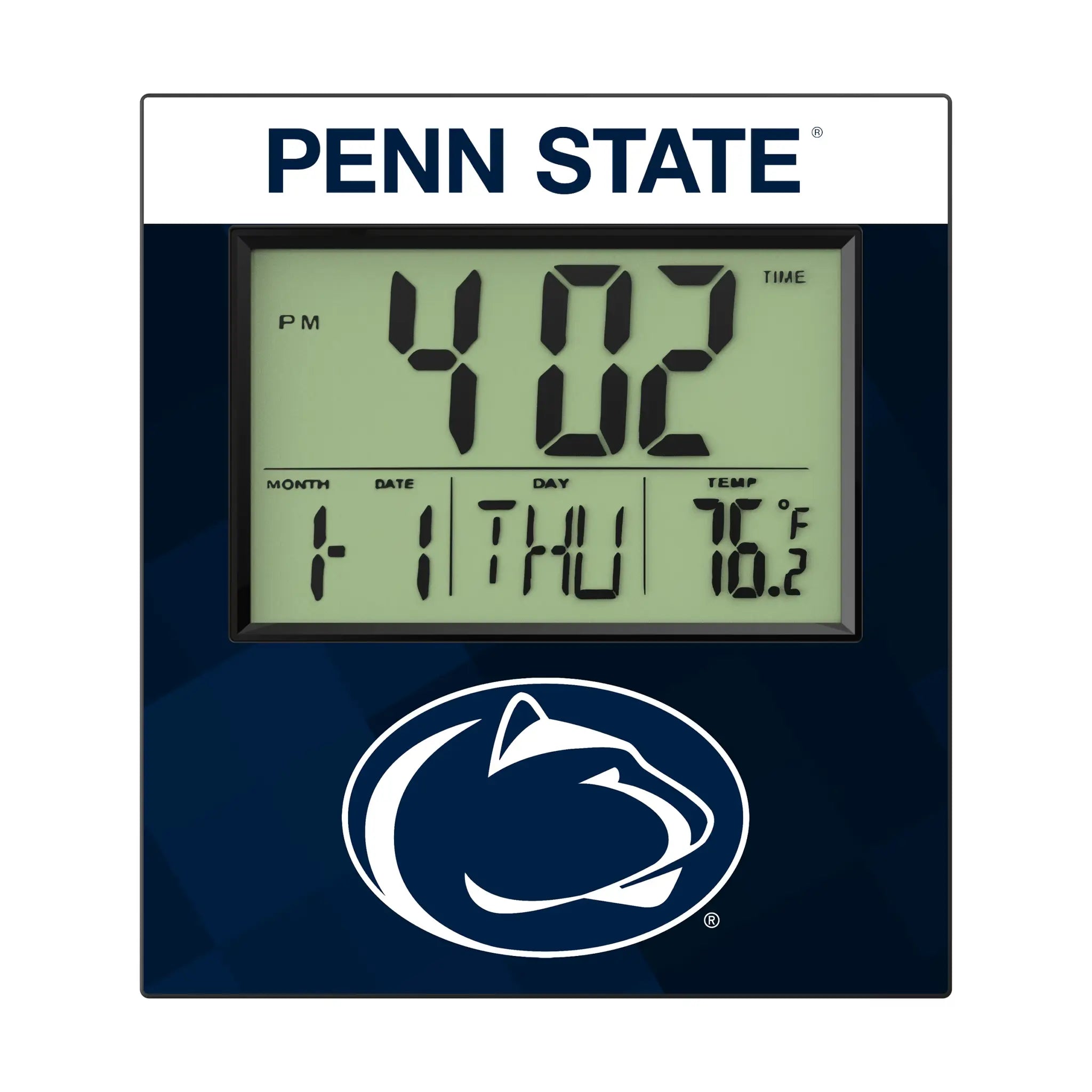 Pennsylvania State University Nittany Lions Color Block Wall Clock