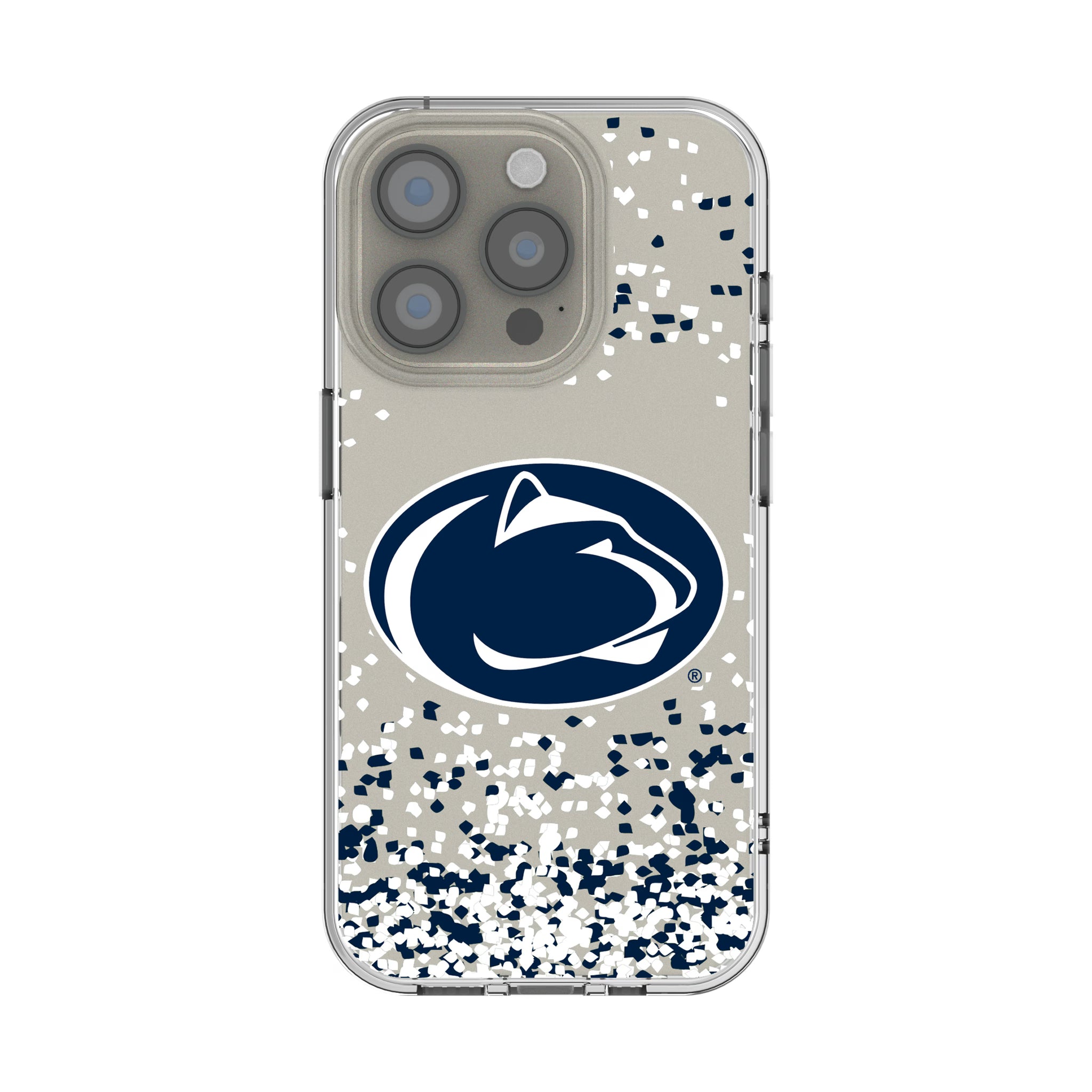 Pennsylvania State University Nittany Lions Confetti iPhone Clear Phone Case for Apple iPhone