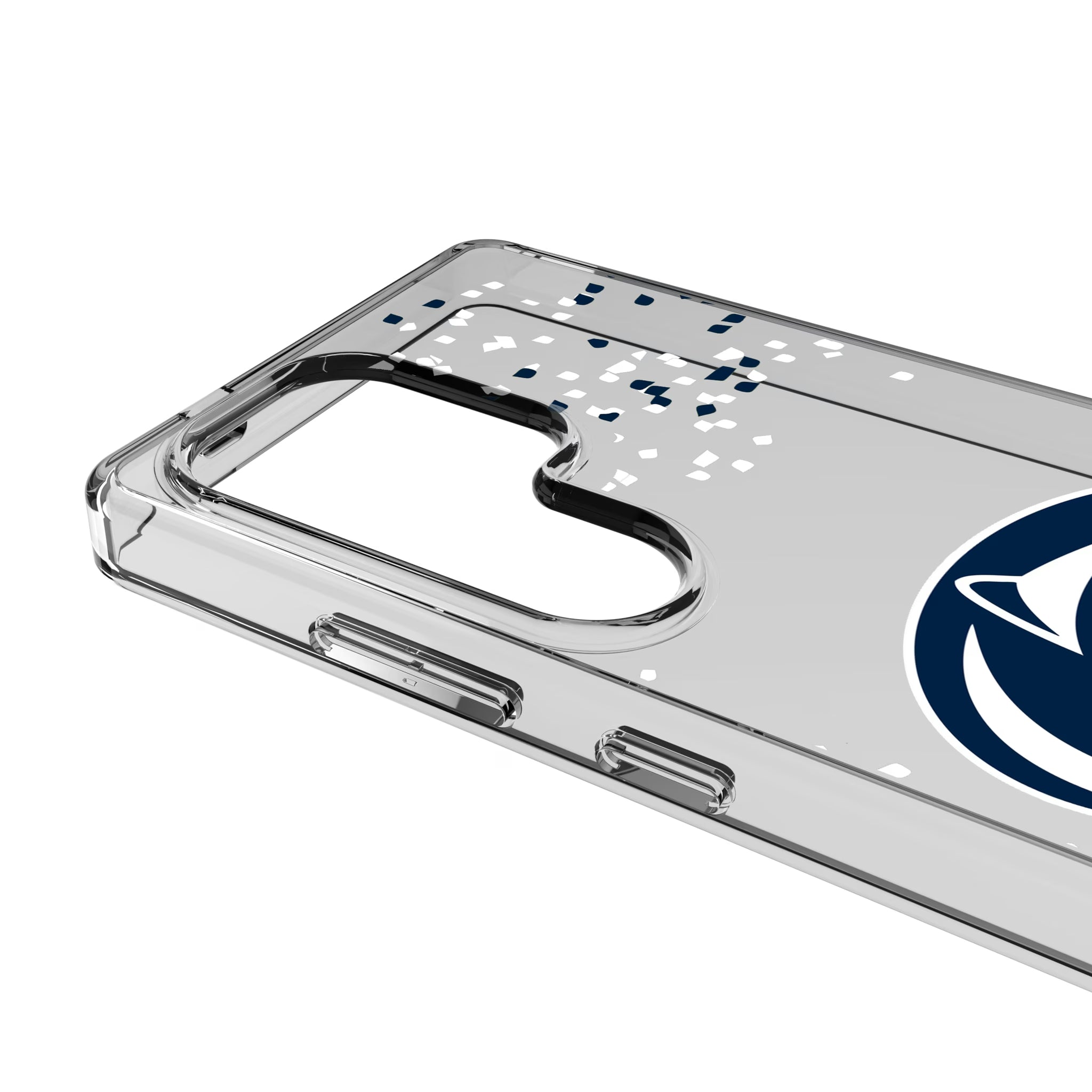 Pennsylvania State University Nittany Lions Confetti Galaxy Clear Phone Case for Samsung Galaxy - Detail