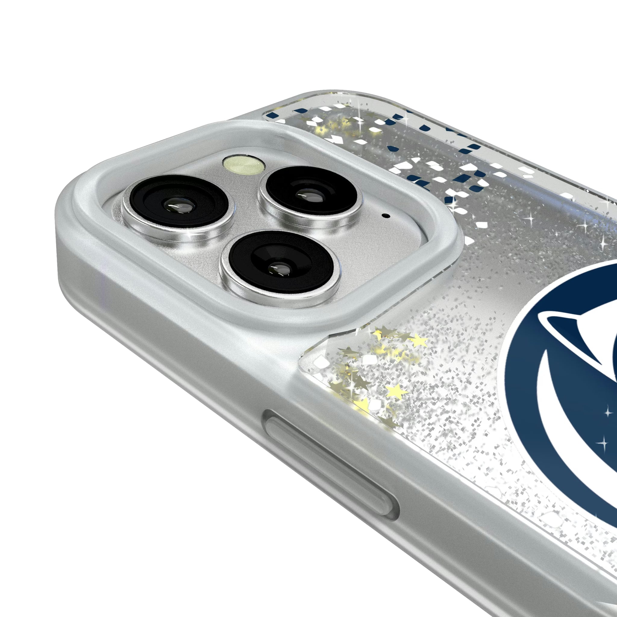 Pennsylvania State University Nittany Lions Confetti iPhone Glitter Phone Case for Apple iPhone - Detail#Device_iPhone 16 Pro
