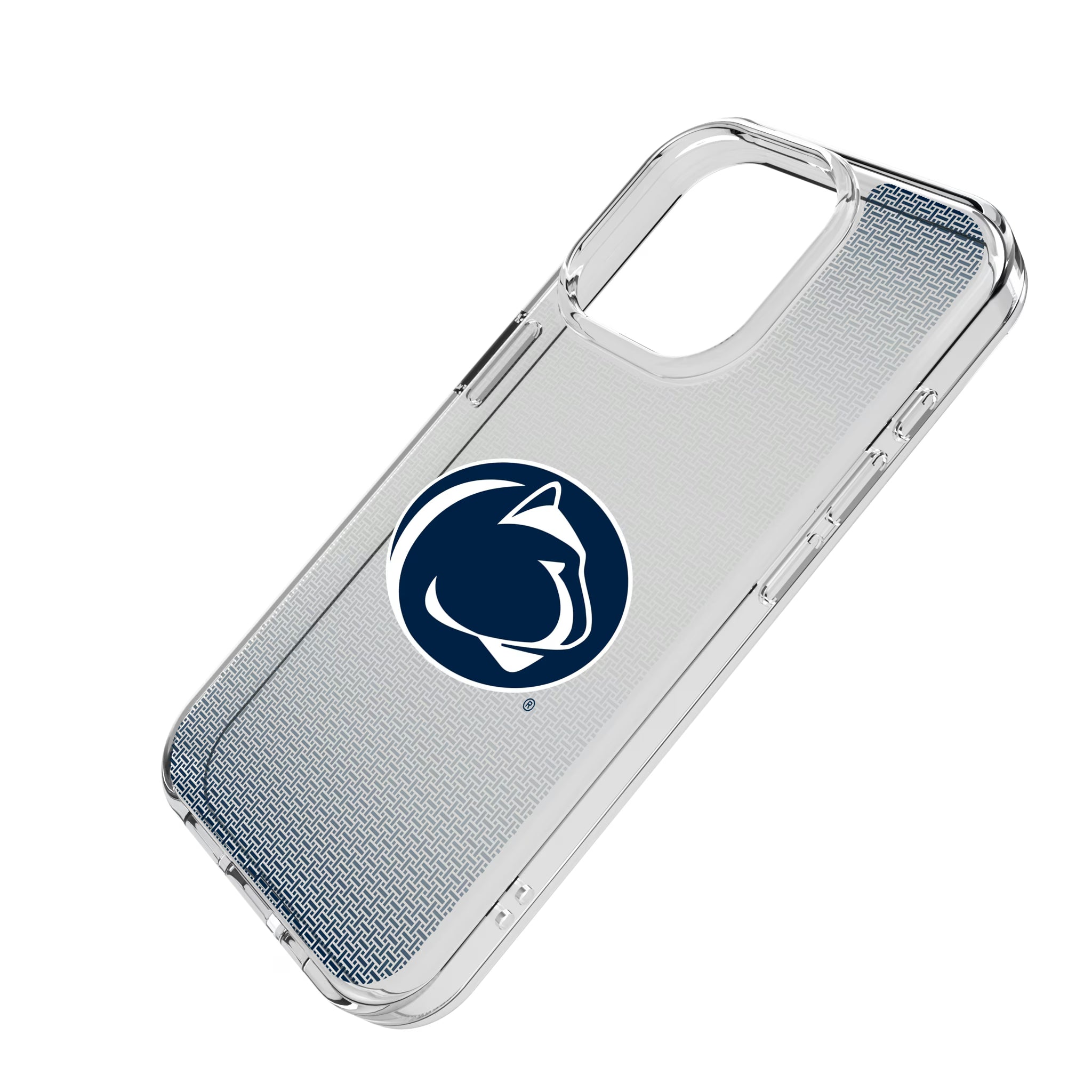 Pennsylvania State University Nittany Lions Linen iPhone Clear Phone Case for Apple iPhone - Isometric View