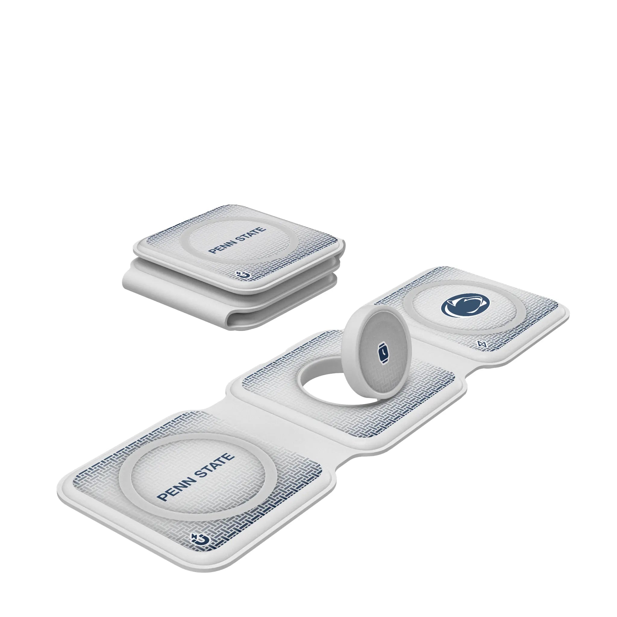 Pennsylvania State University Nittany Lions Linen Foldable 3 in 1 Charger
