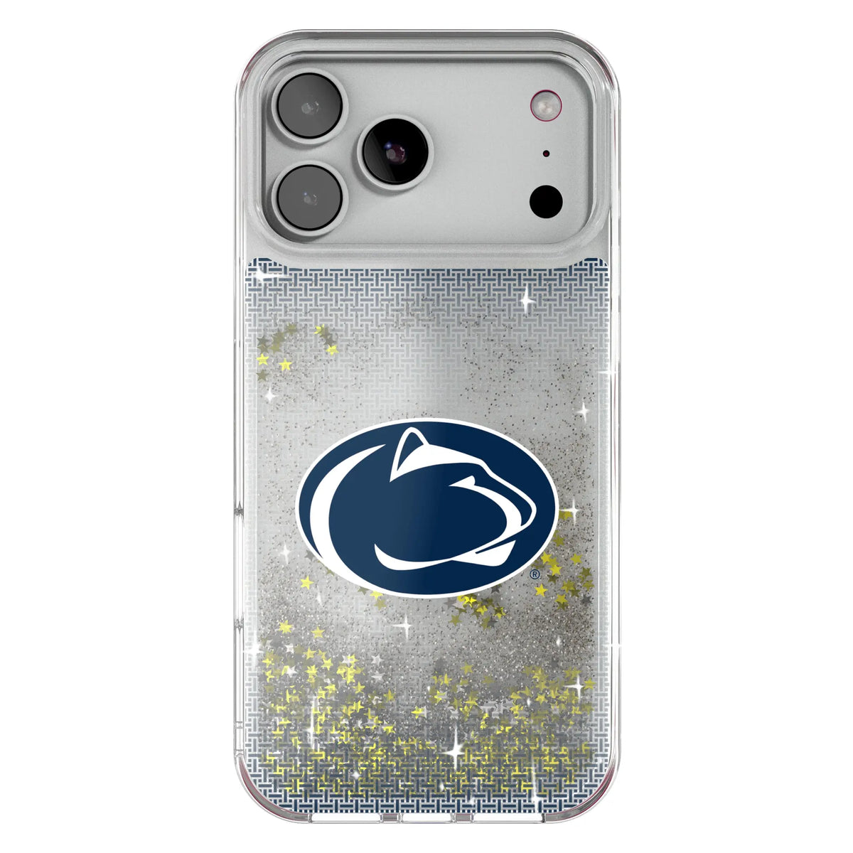 Pennsylvania State University Nittany Lions Linen Glitter Phone Case for Apple iPhone