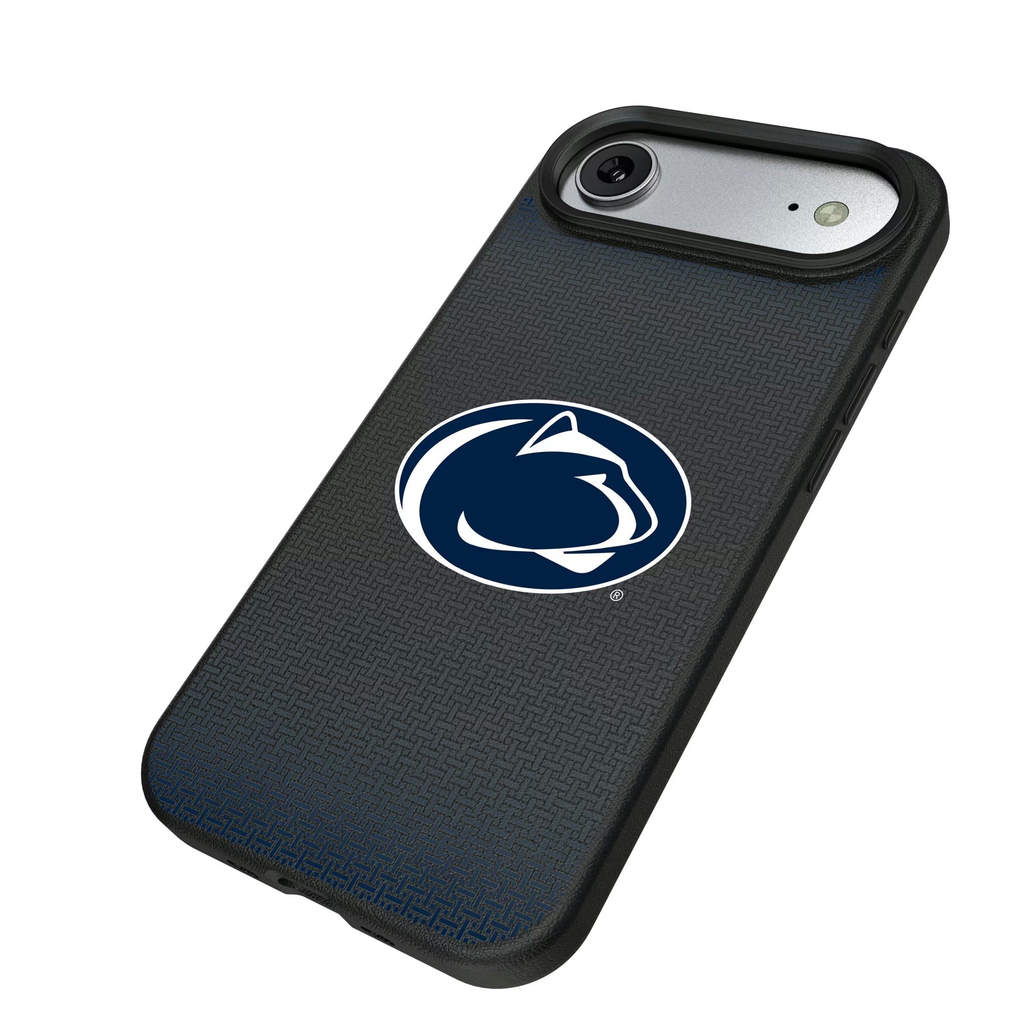 Pennsylvania State University Nittany Lions Linen iPhone MagSafe Compatible Phone Case for Apple iPhone - Isometric View#Device_iPhone Air