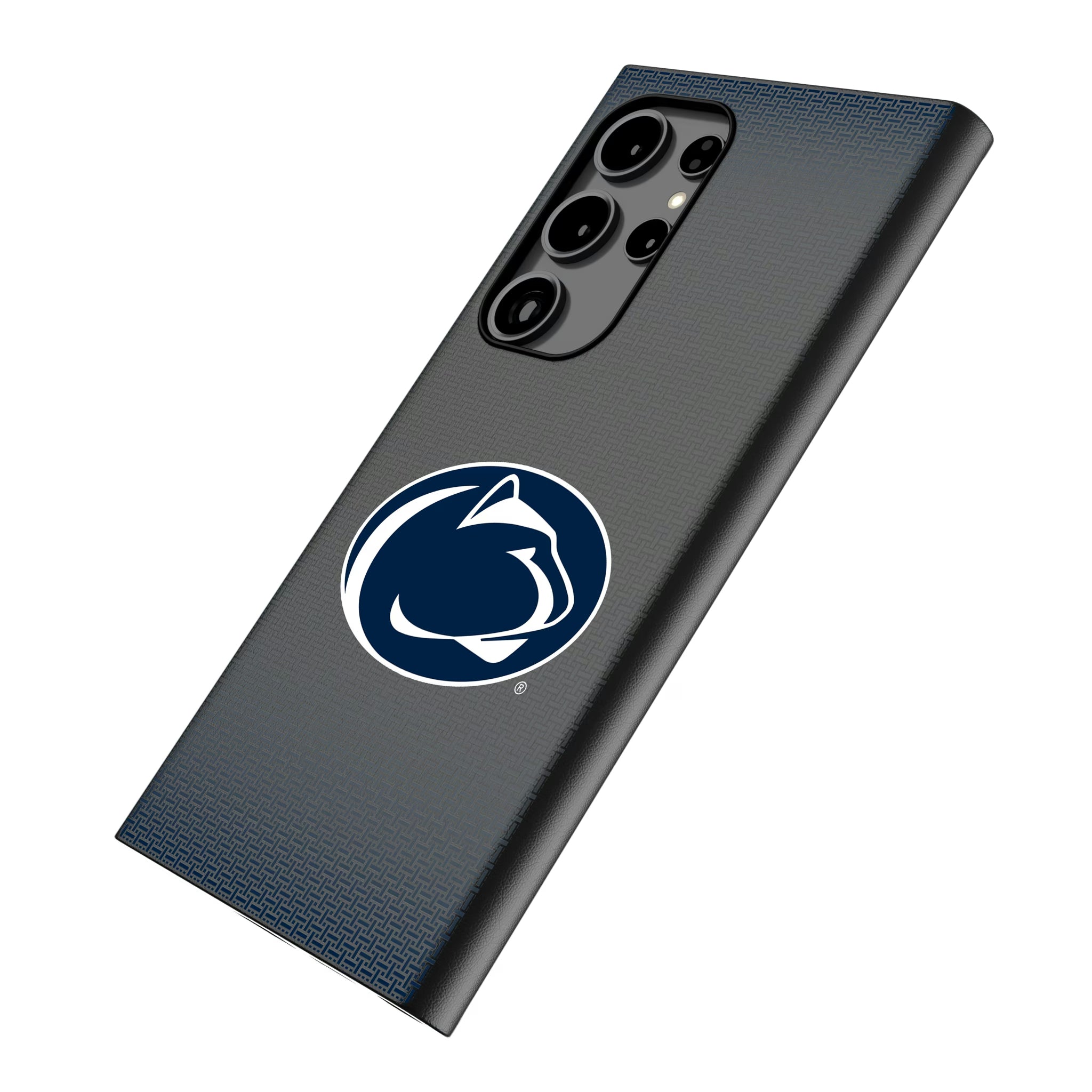 Pennsylvania State University Nittany Lions Linen Galaxy MagSafe Compatible Phone Case for Samsung Galaxy - Isometric View