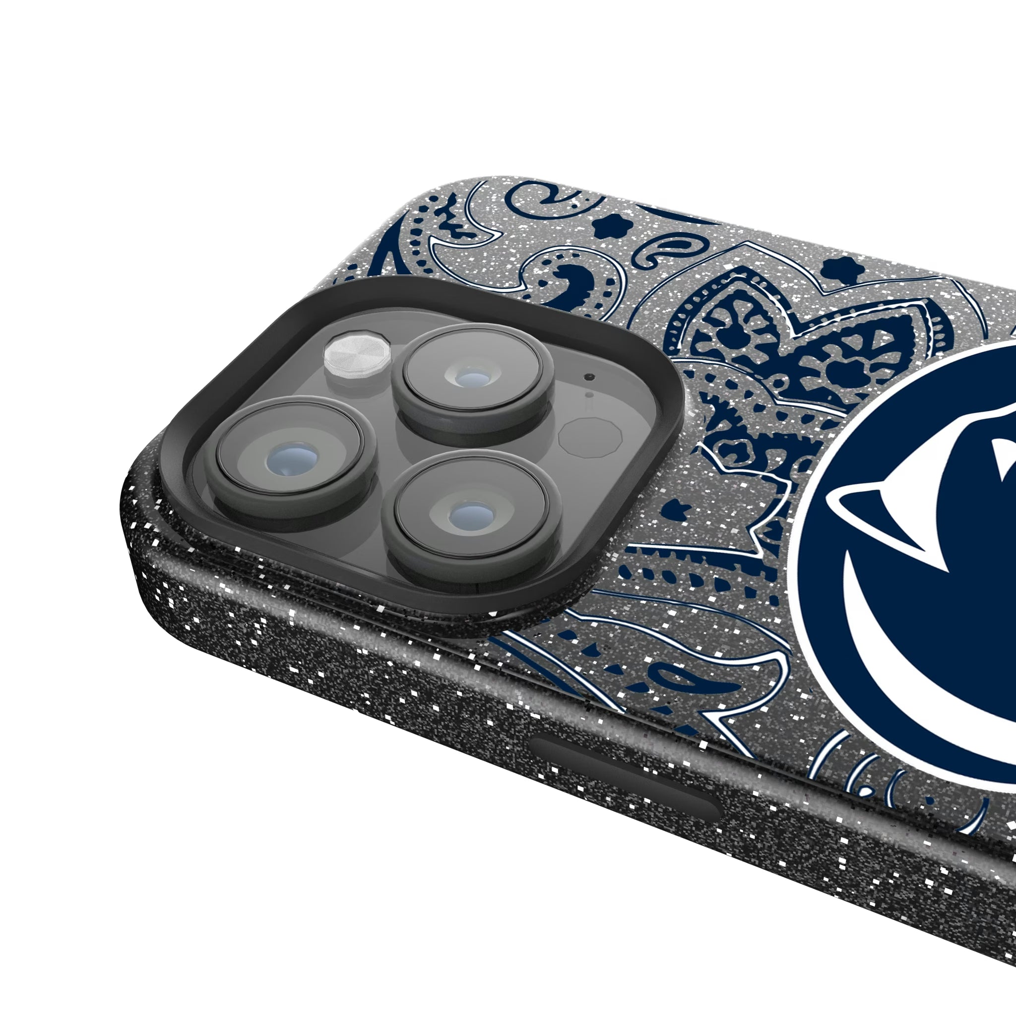 Pennsylvania State University Nittany Lions Paisley iPhone Bling Phone Case for Apple iPhone - Detail