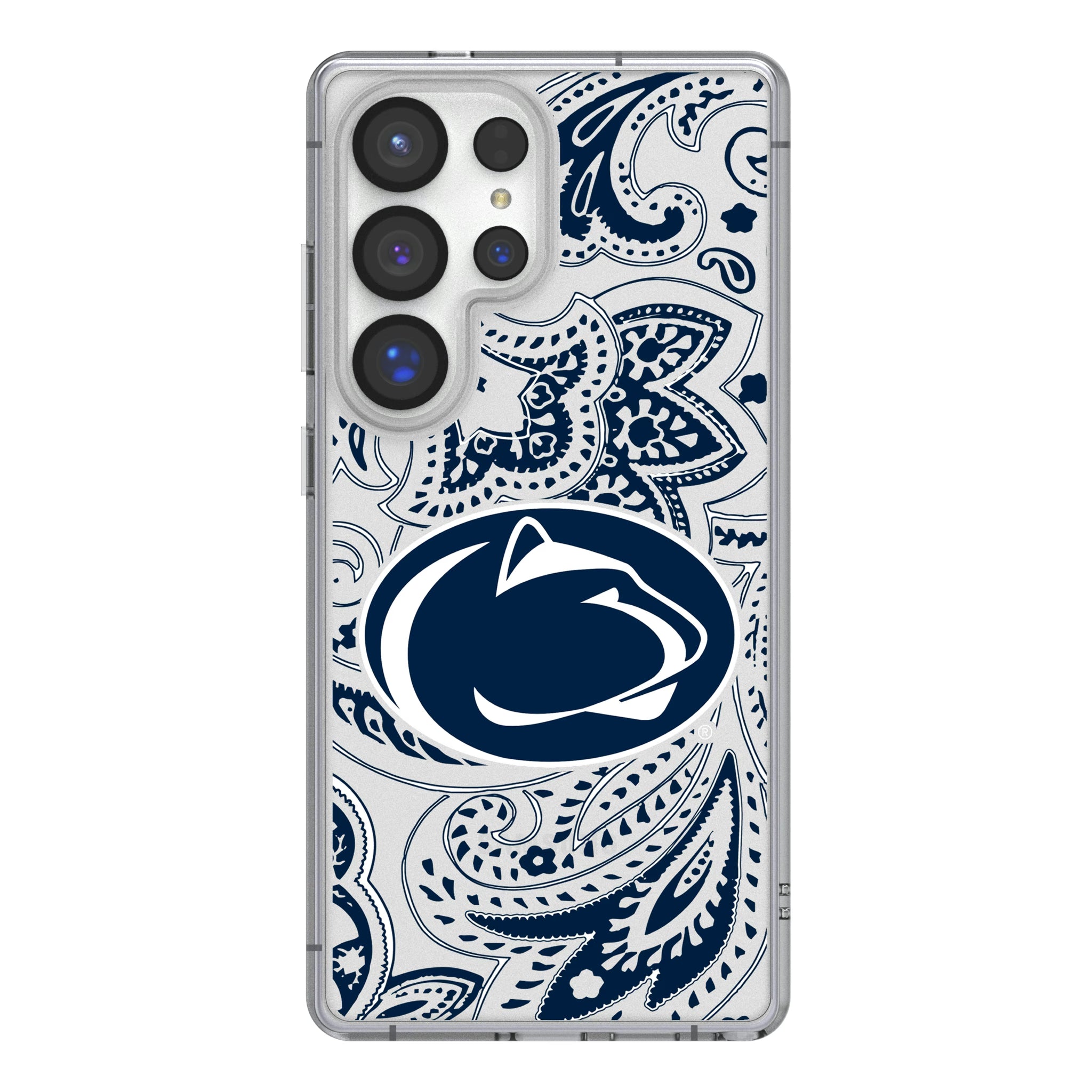 Pennsylvania State University Nittany Lions Paisley Galaxy Clear Phone Case for Samsung Galaxy