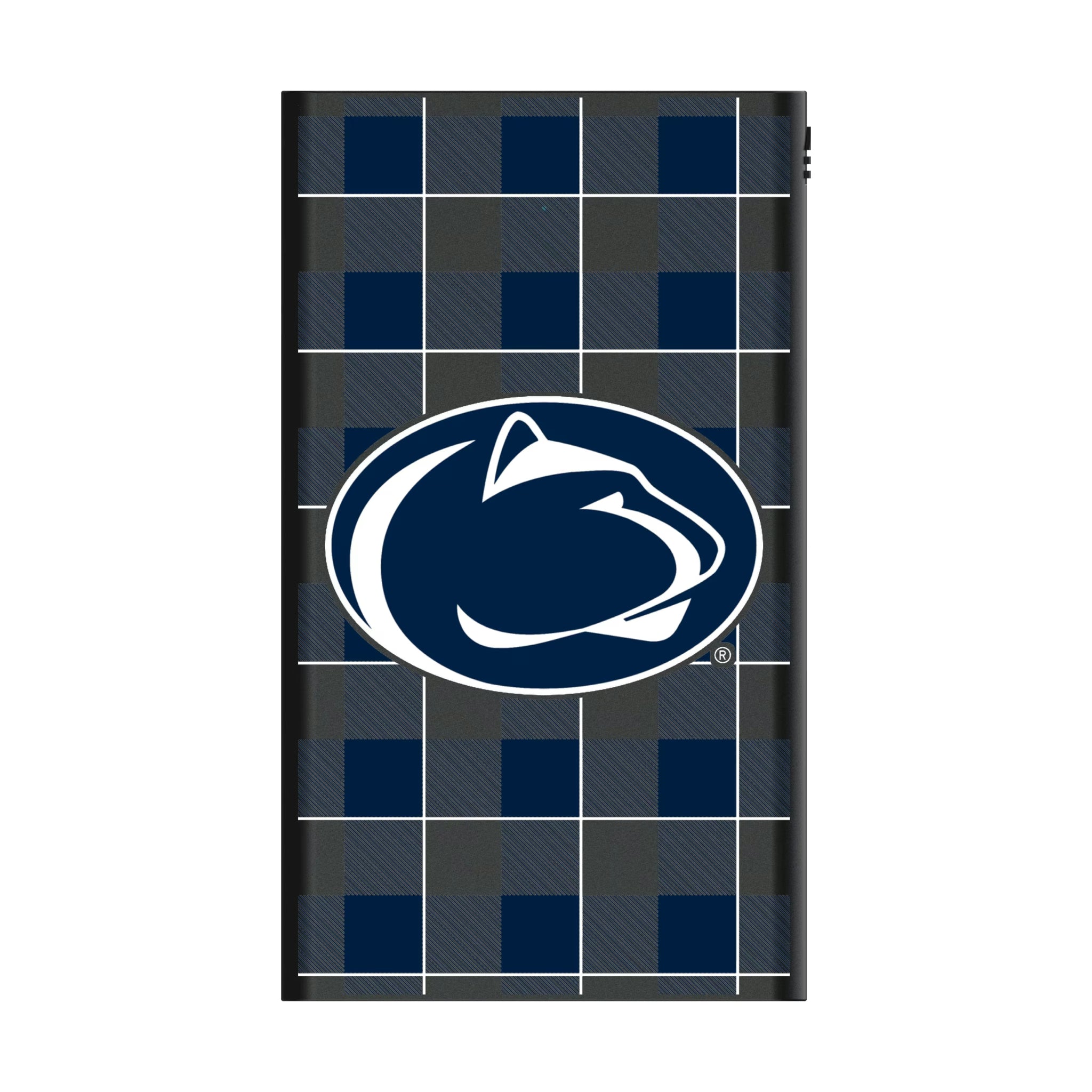 Pennsylvania State University Nittany Lions Plaid 5000mAh Flat Powerbank