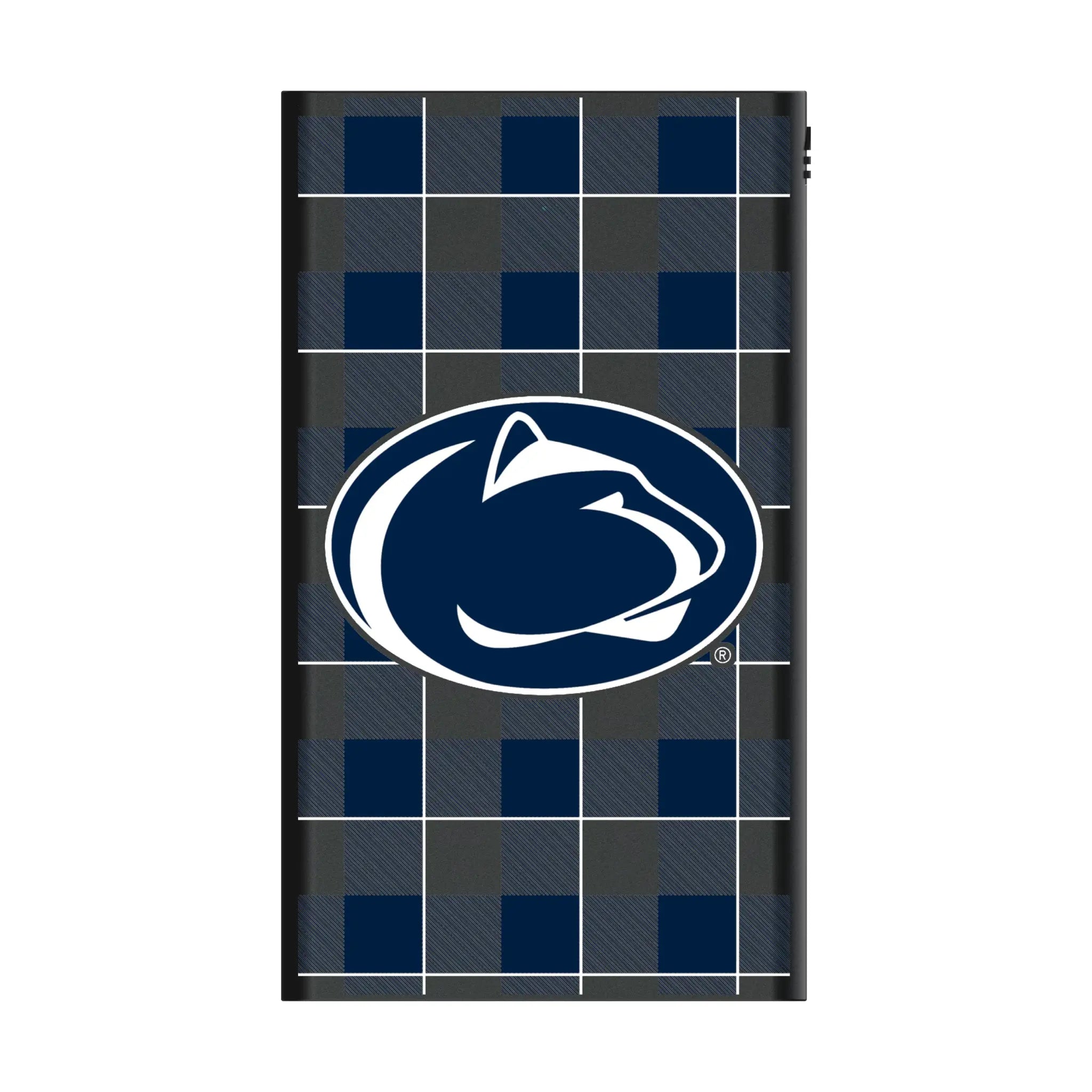 Pennsylvania State University Nittany Lions Plaid 5000mAh Flat Power Bank