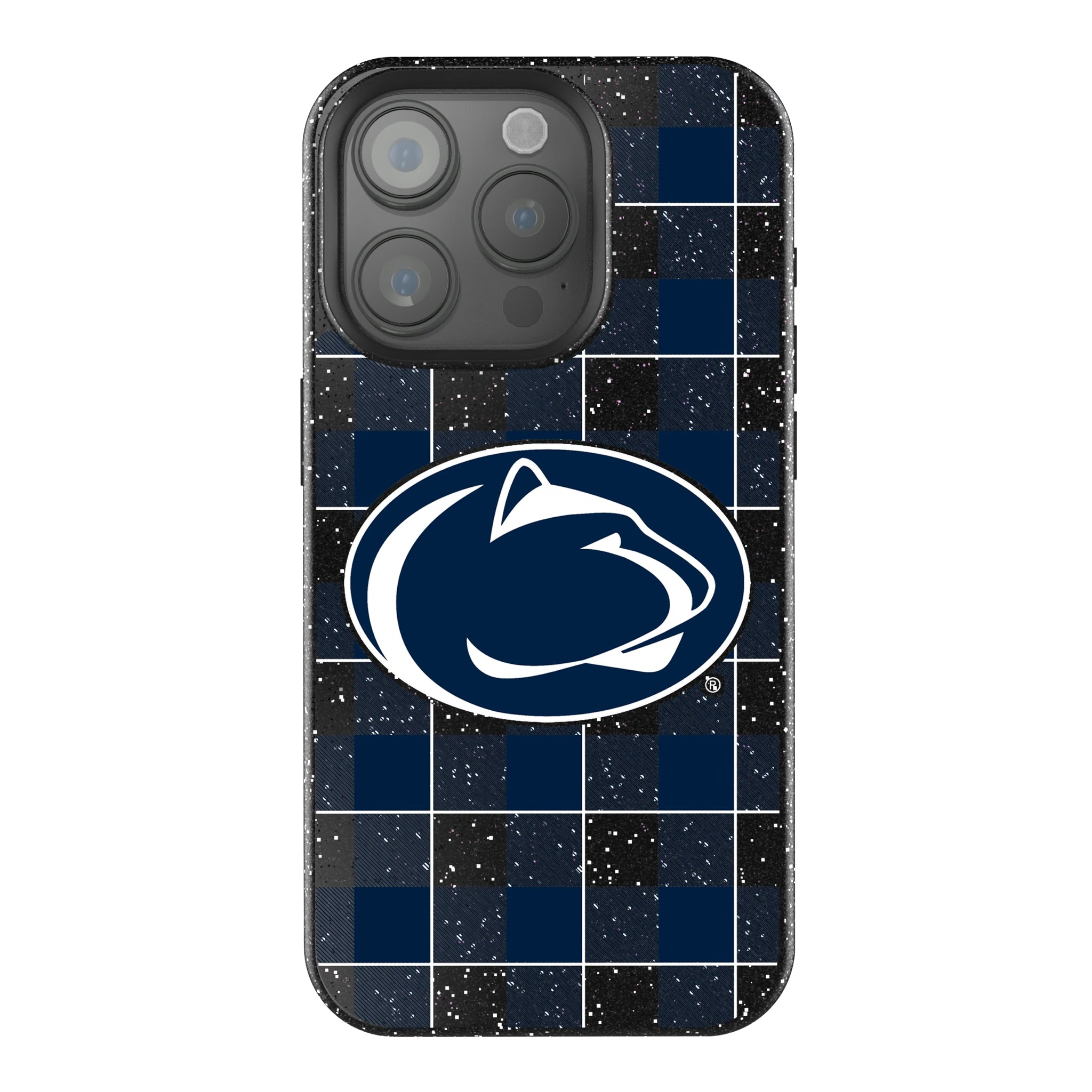 Pennsylvania State University Nittany Lions Plaid iPhone Bling Phone Case for Apple iPhone