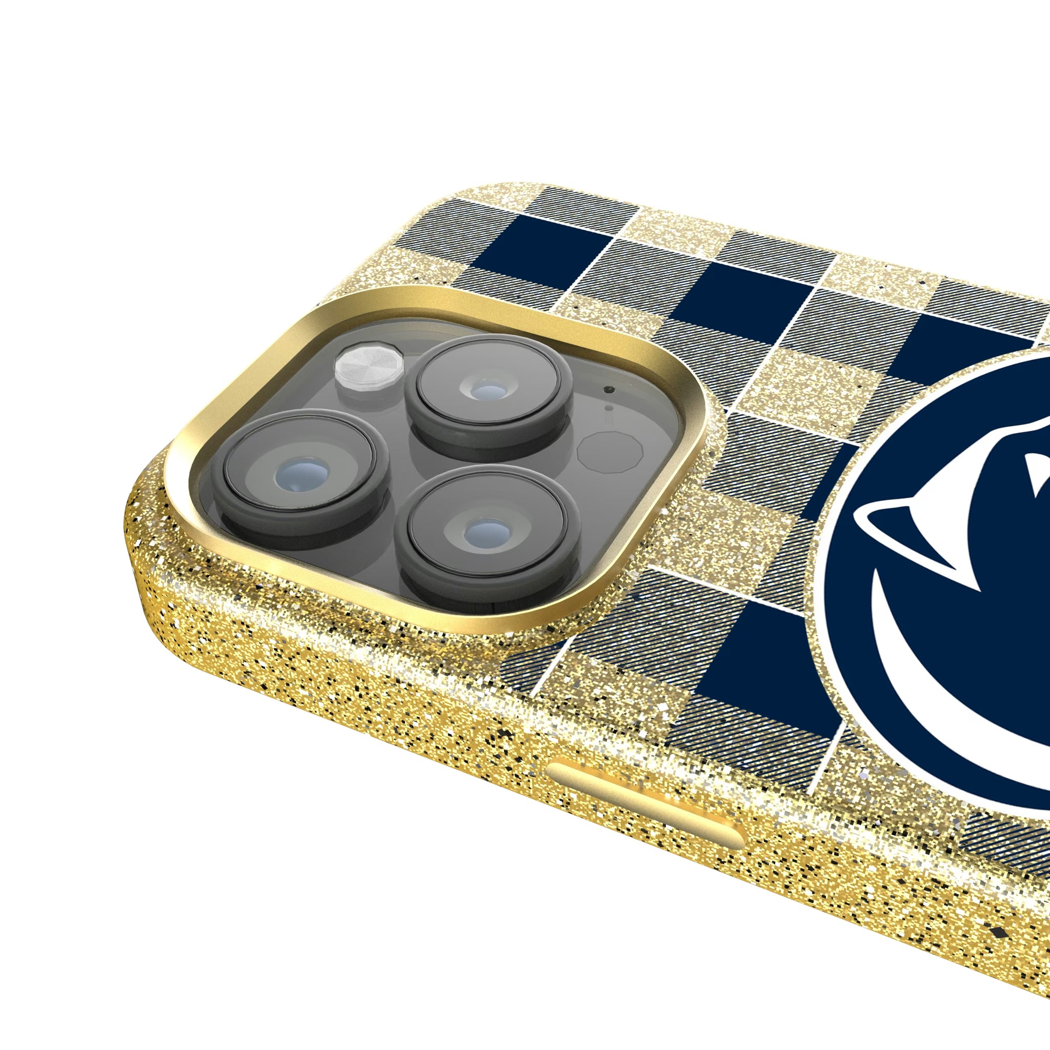 Pennsylvania State University Nittany Lions Plaid iPhone Bling Phone Case for Apple iPhone - Detail