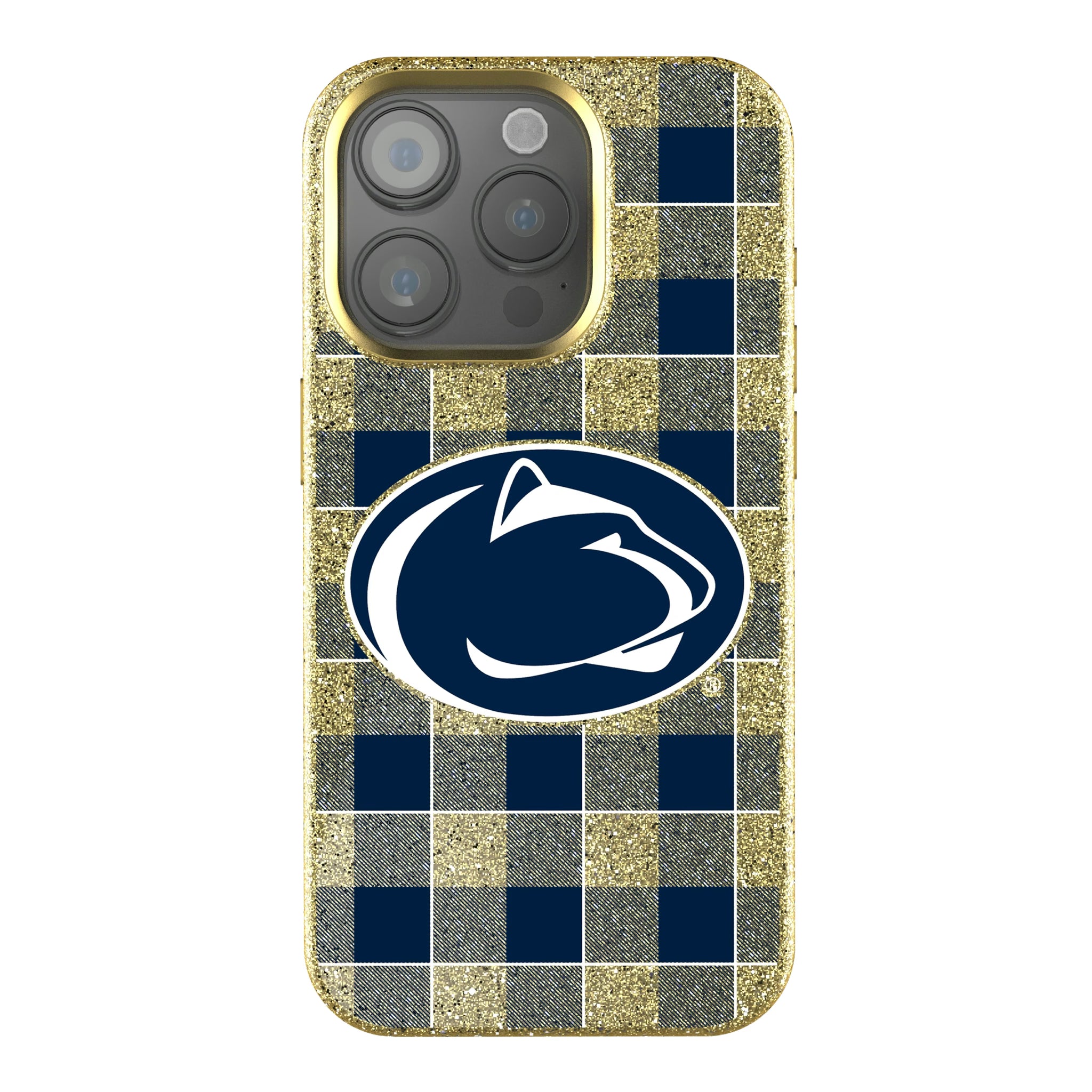 Pennsylvania State University Nittany Lions Plaid iPhone Bling Phone Case for Apple iPhone