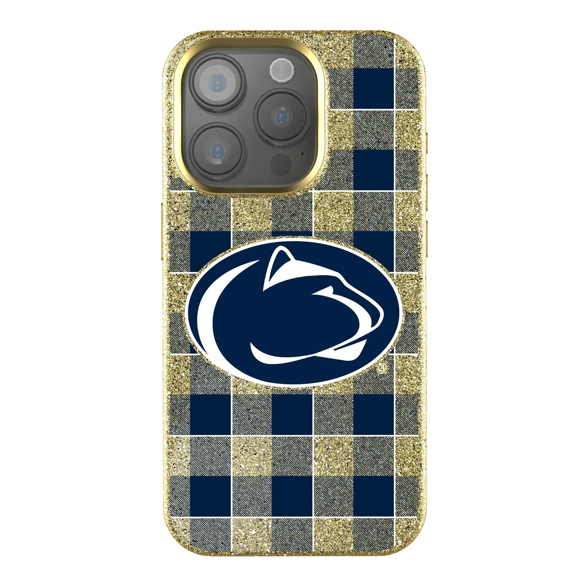 Pennsylvania State University Nittany Lions Plaid iPhone Bling Phone Case for Apple iPhone