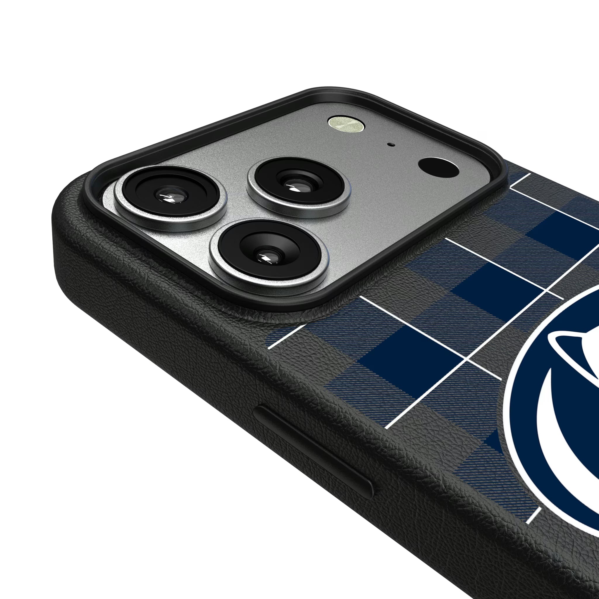 Pennsylvania State University Nittany Lions Plaid iPhone MagSafe Compatible Phone Case for Apple iPhone - Detail#Device_iPhone 17 Pro