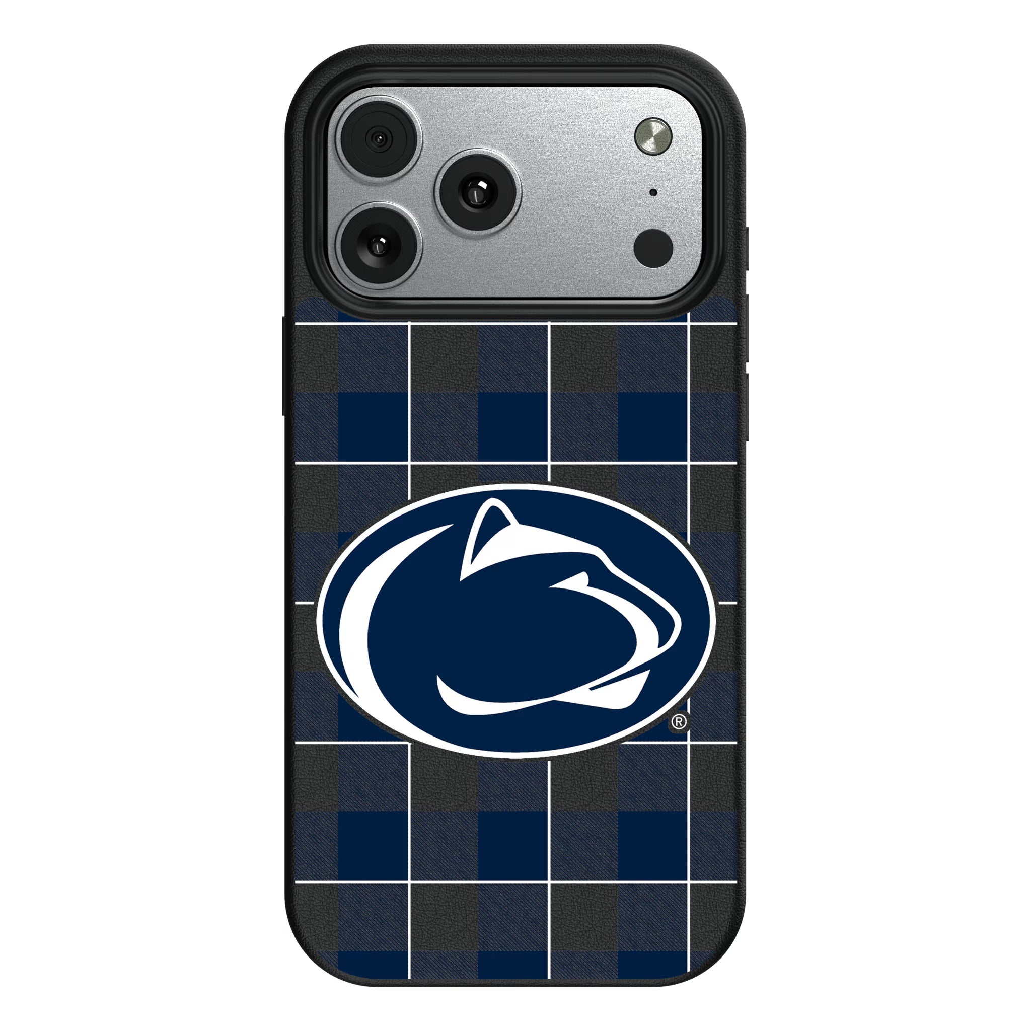 Pennsylvania State University Nittany Lions Plaid iPhone MagSafe Compatible Phone Case for Apple iPhone#Device_iPhone 17 Pro Max