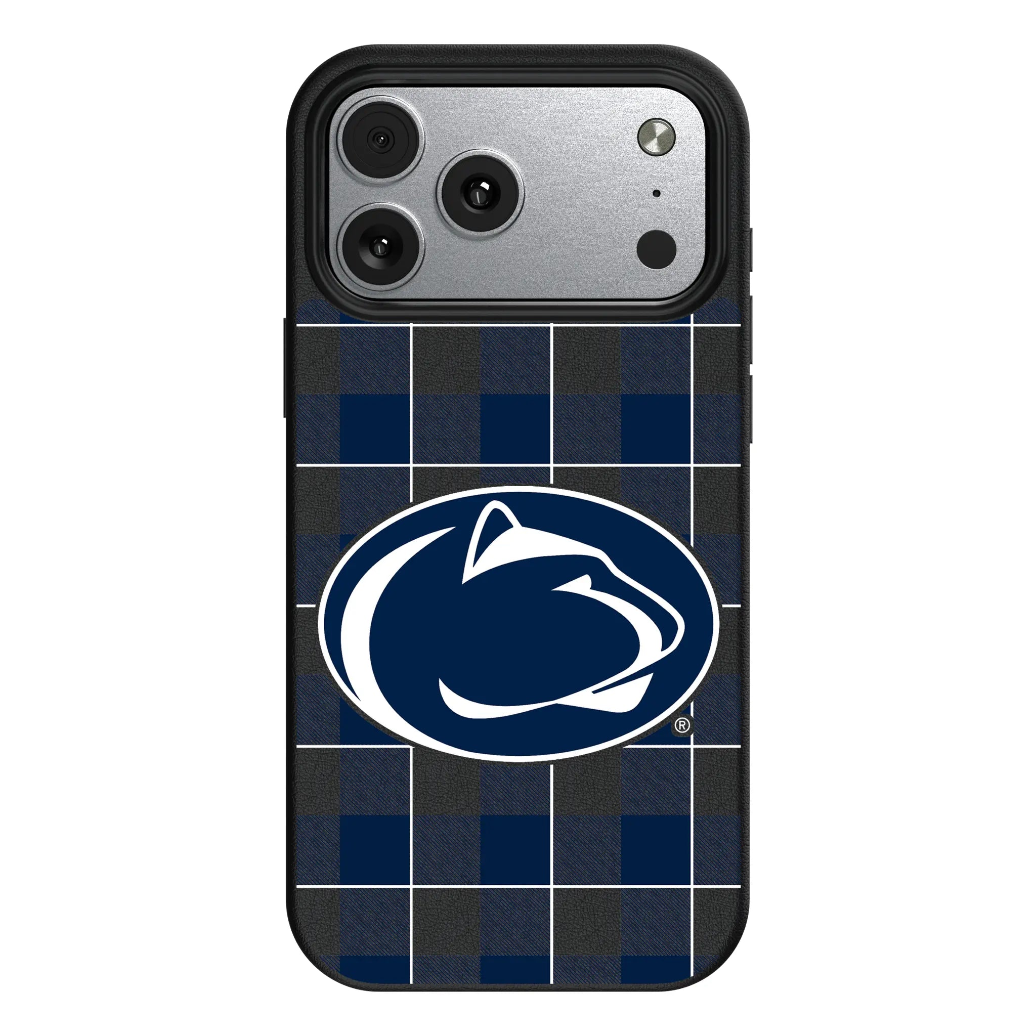 Pennsylvania State University Nittany Lions Plaid iPhone MagSafe Compatible Phone Case for Apple iPhone#Device_iPhone 17 Pro Max