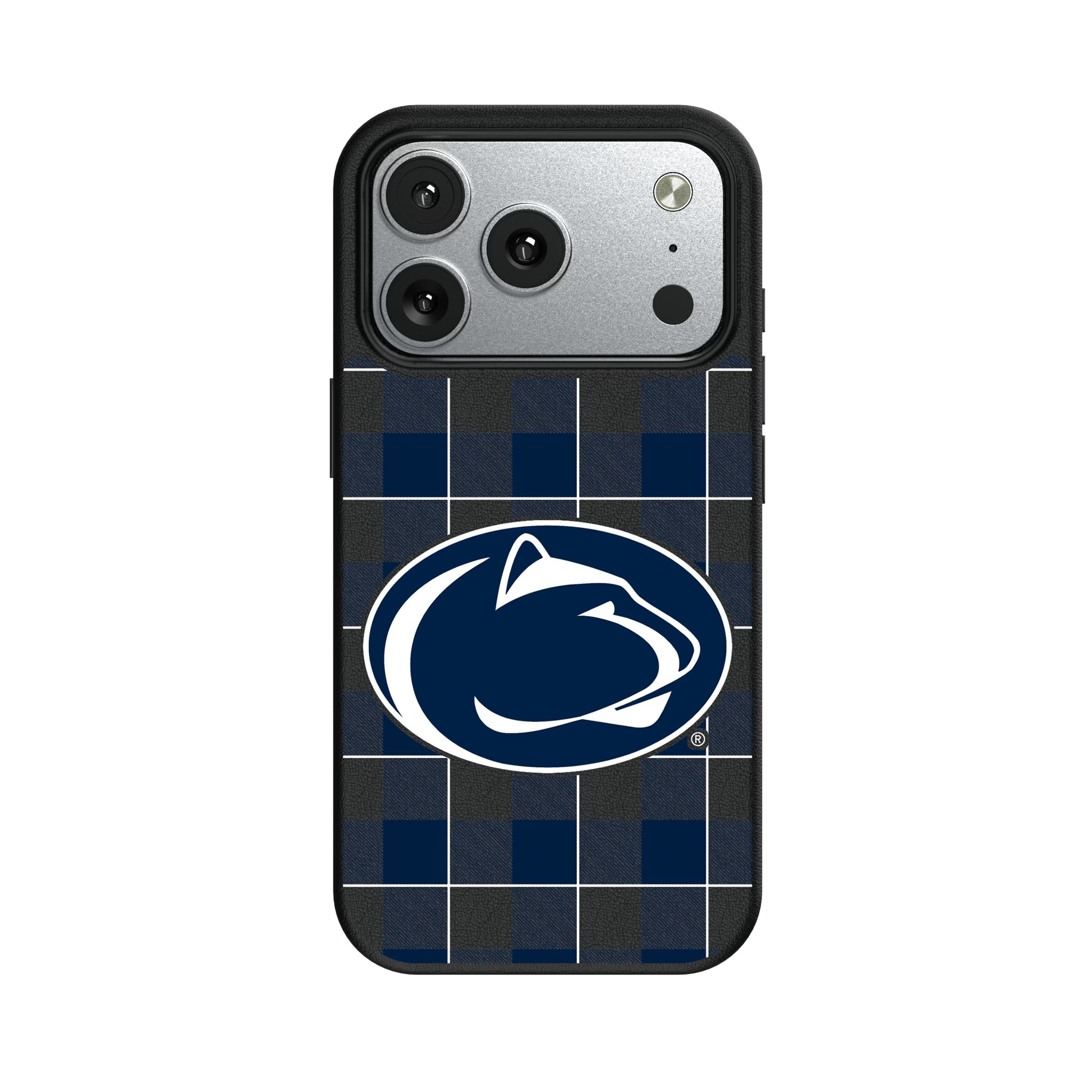 Pennsylvania State University Nittany Lions Plaid iPhone MagSafe Compatible Phone Case for Apple iPhone#Device_iPhone 17 Pro